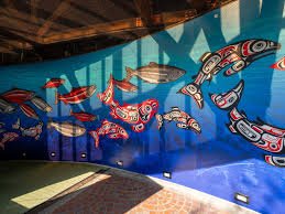seattle aquarium salish art mural