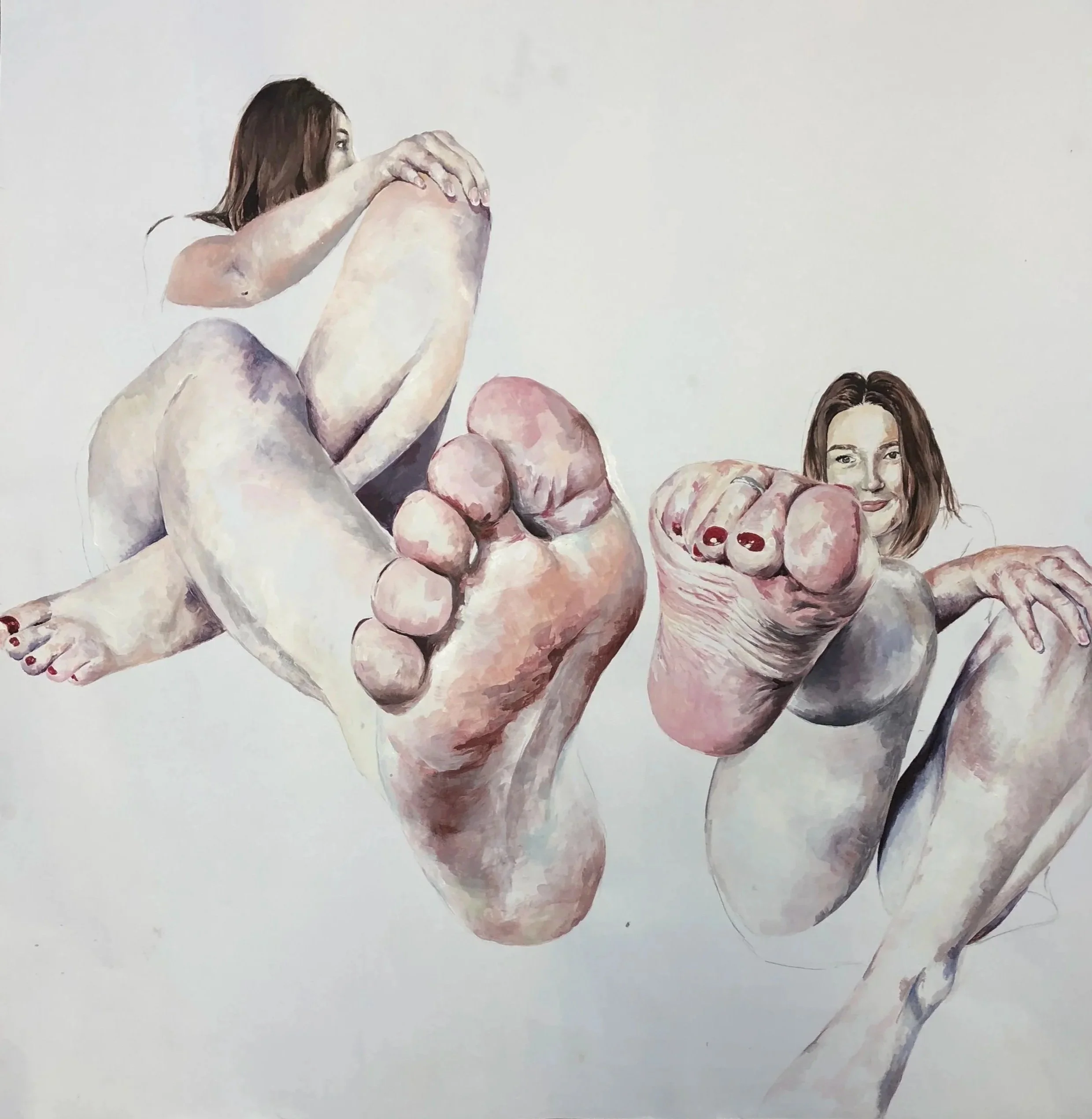 62x60cm acrylic on paper