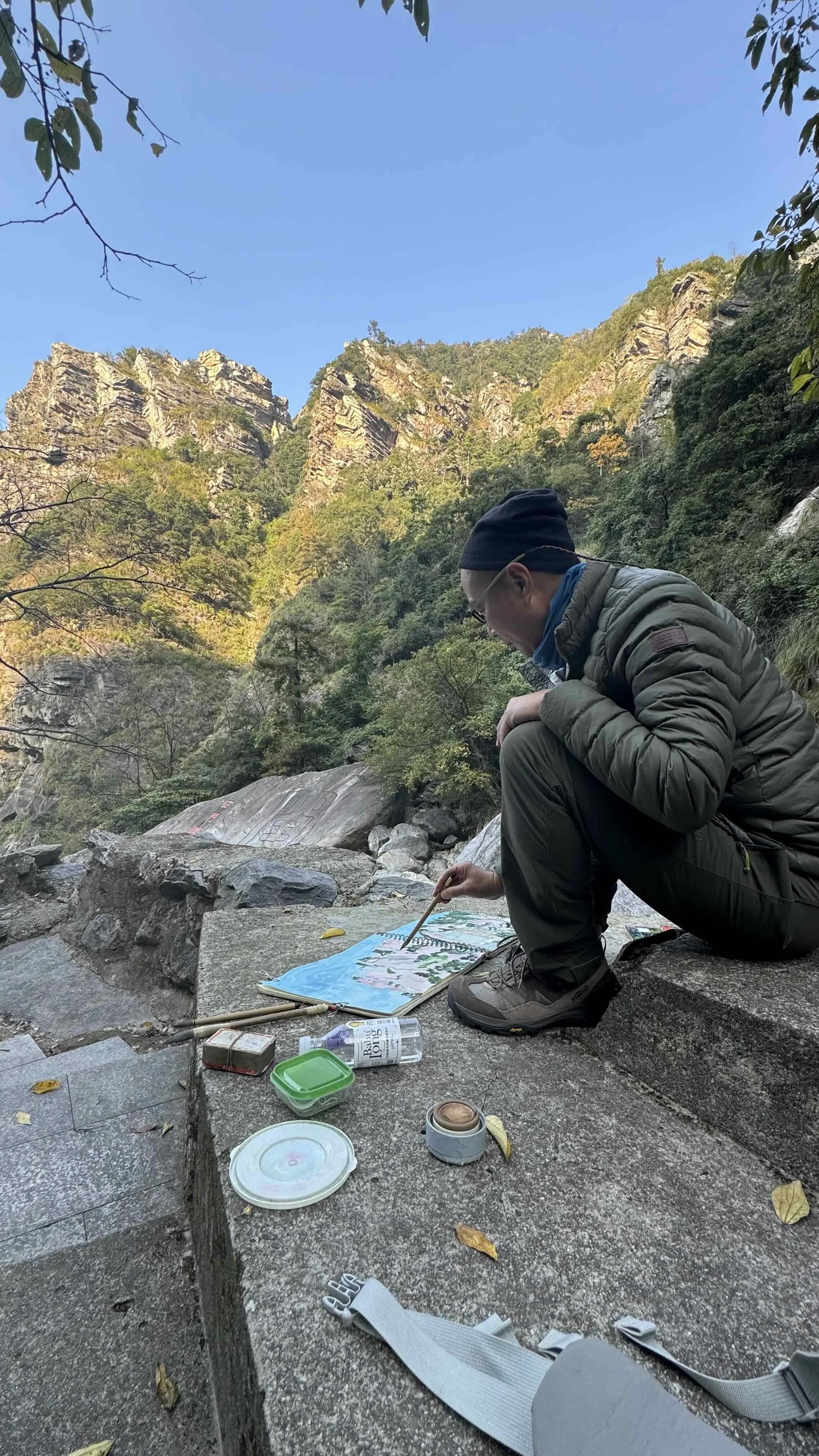 廬山石門澗之一_藍色_02.jpg