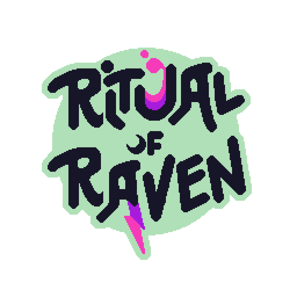Pixel art logo of Ritual of Raven. Click to visit the Steam page.