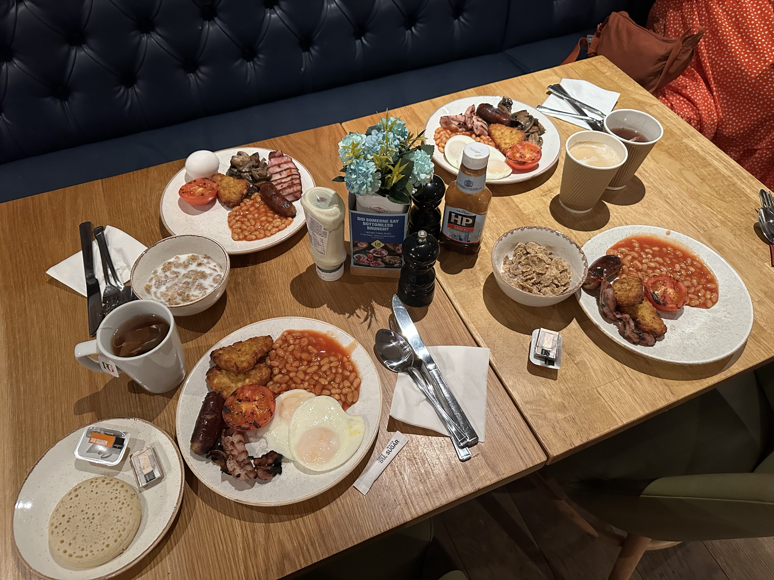 The biggest bonus about the Premier Inn is their full English breakfasts! 