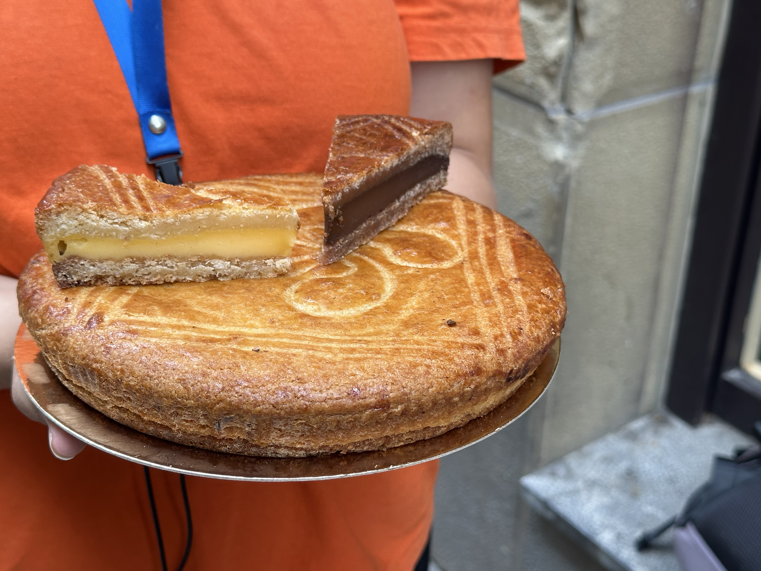Here's a close up so you can see the intricate design on top and the delicious fillings inside.  