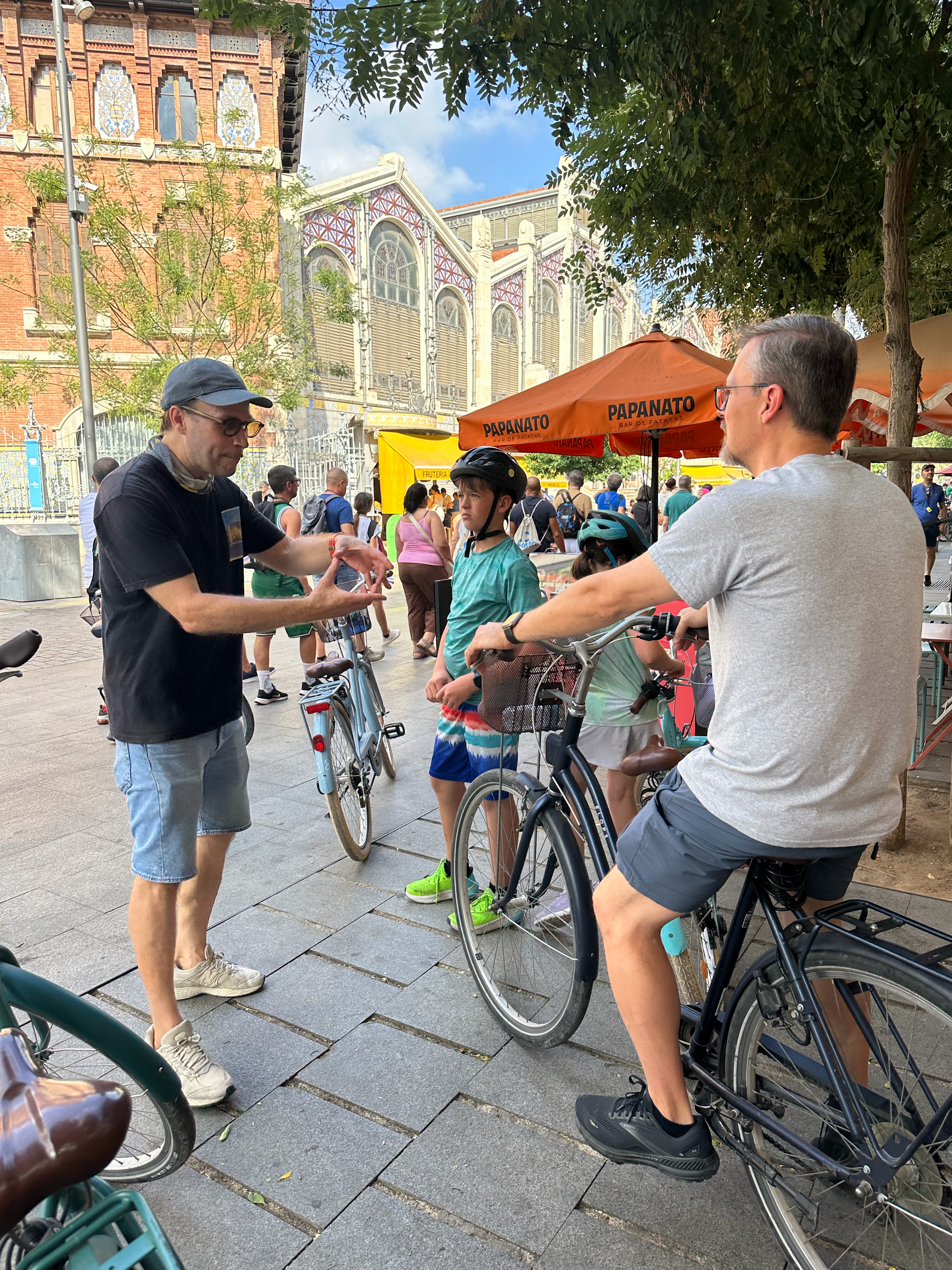 Our guide, Luke, from Valencia Bike Guy,  was great! We had quite a few stops along the way for him to tell us history or stories about the city.