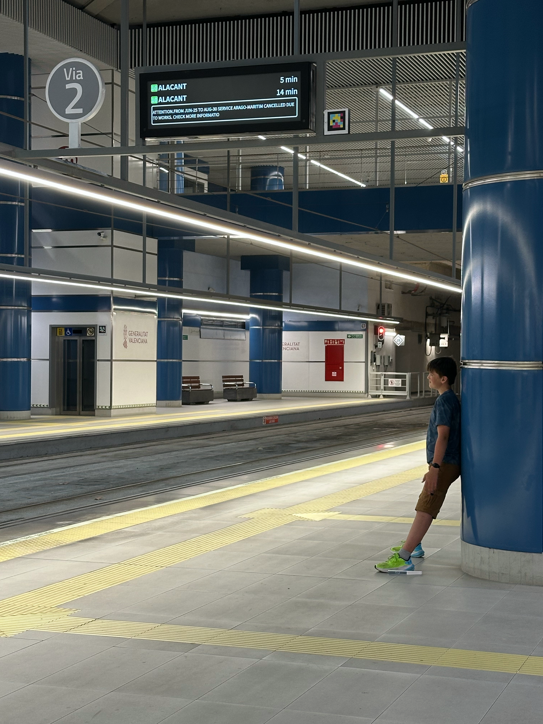 Just hanging out waiting for the train