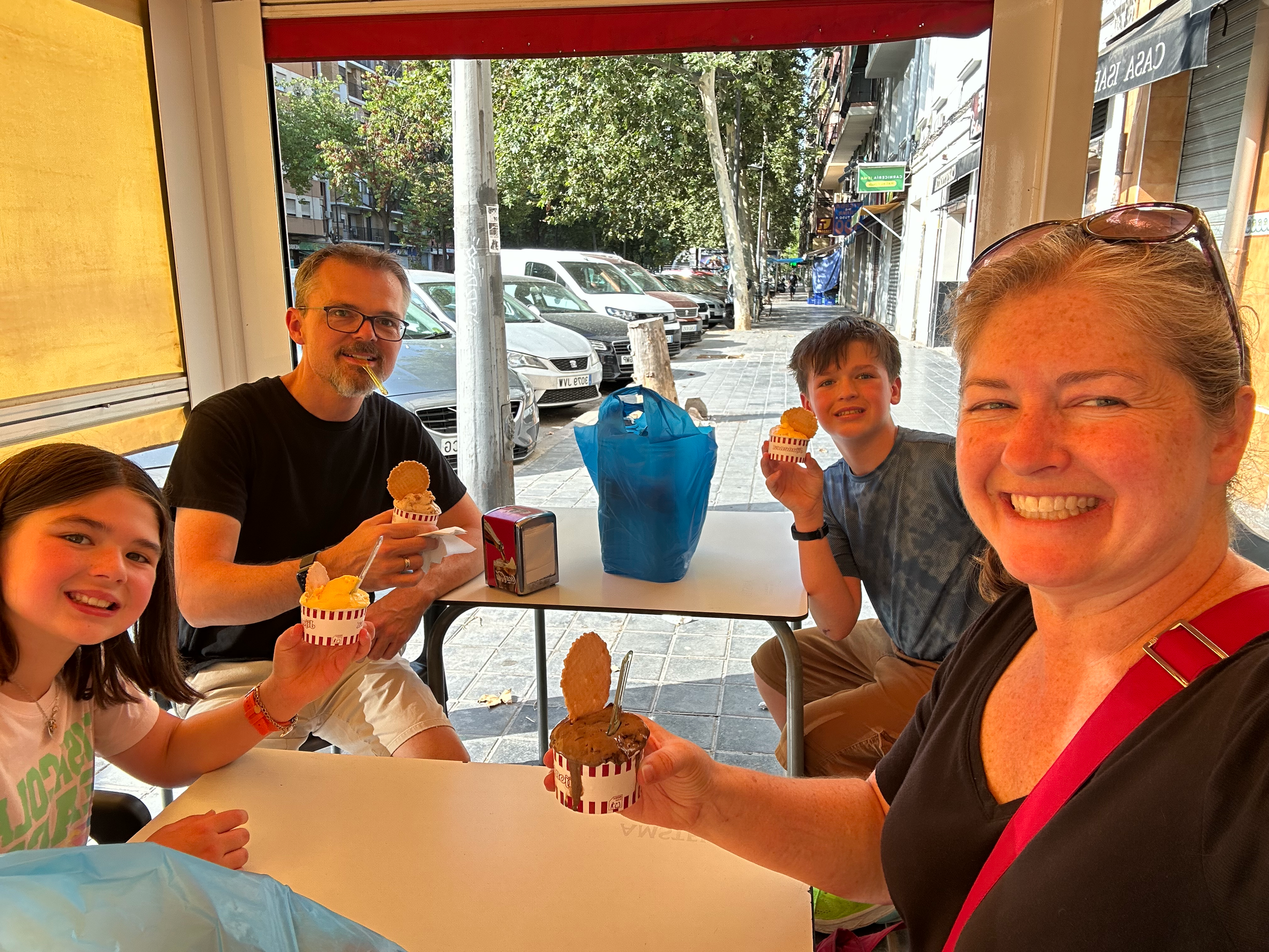 Gelato is a staple in Valencia, well, perhaps in all of Spain.  We indulged in gelato almost every day during our first stay (although our waists and budgets will not be able to do that for the long term).