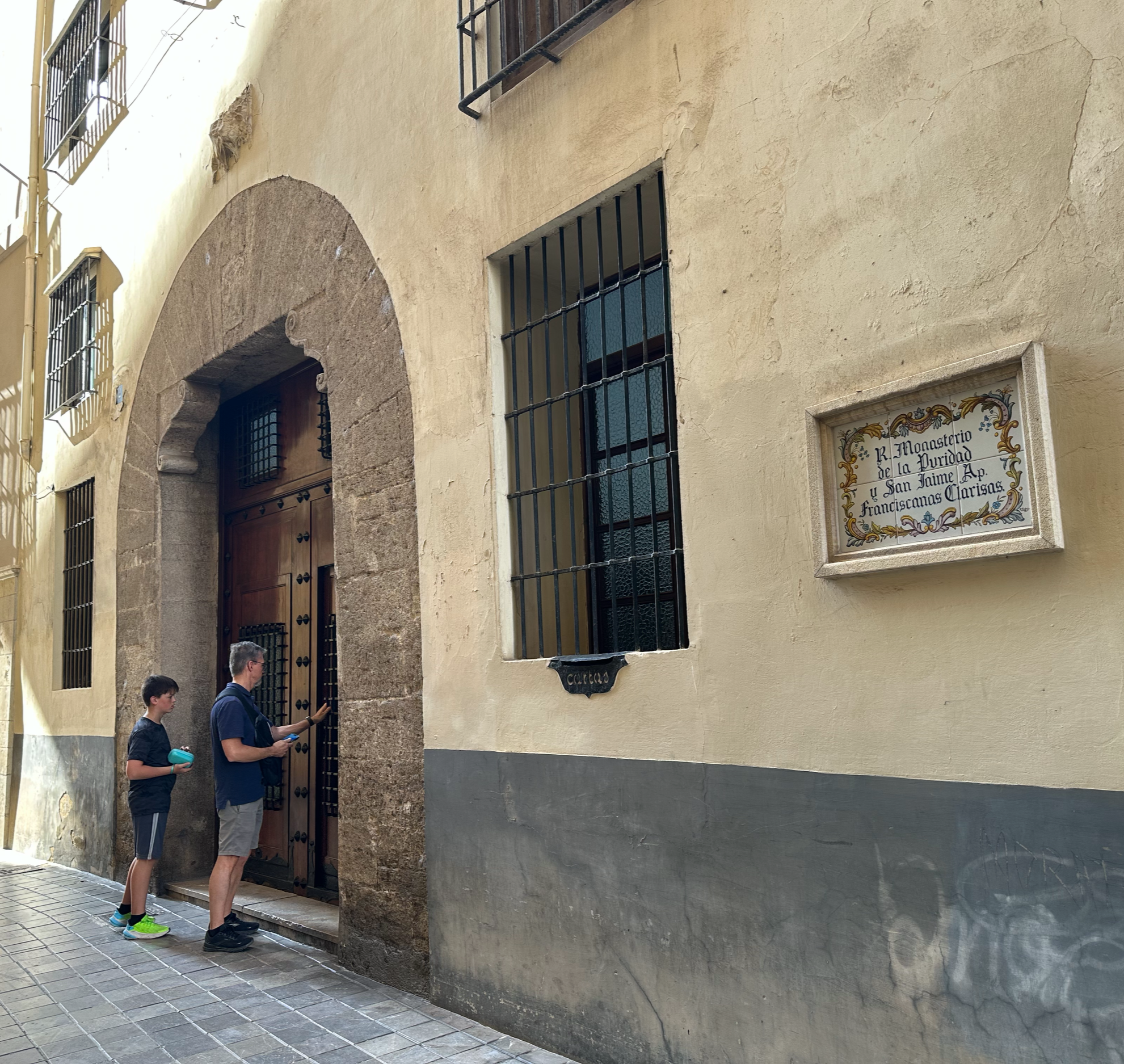 One of our book guides clued us into a hidden little shop at the nunnery behind the Cathedral. They are only open a few hours each day.  You knock on the door and if someone answers, they will unlock the door for you.  Our first visit was successful,