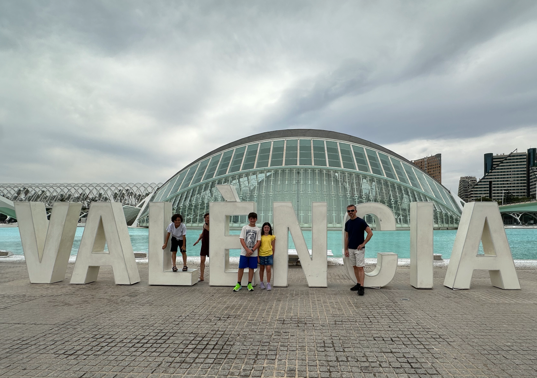 Our first ventures in the city took us to the Turia and down to the City of Arts and Sciences, with futuristic buildings and lots of reflecting pools.