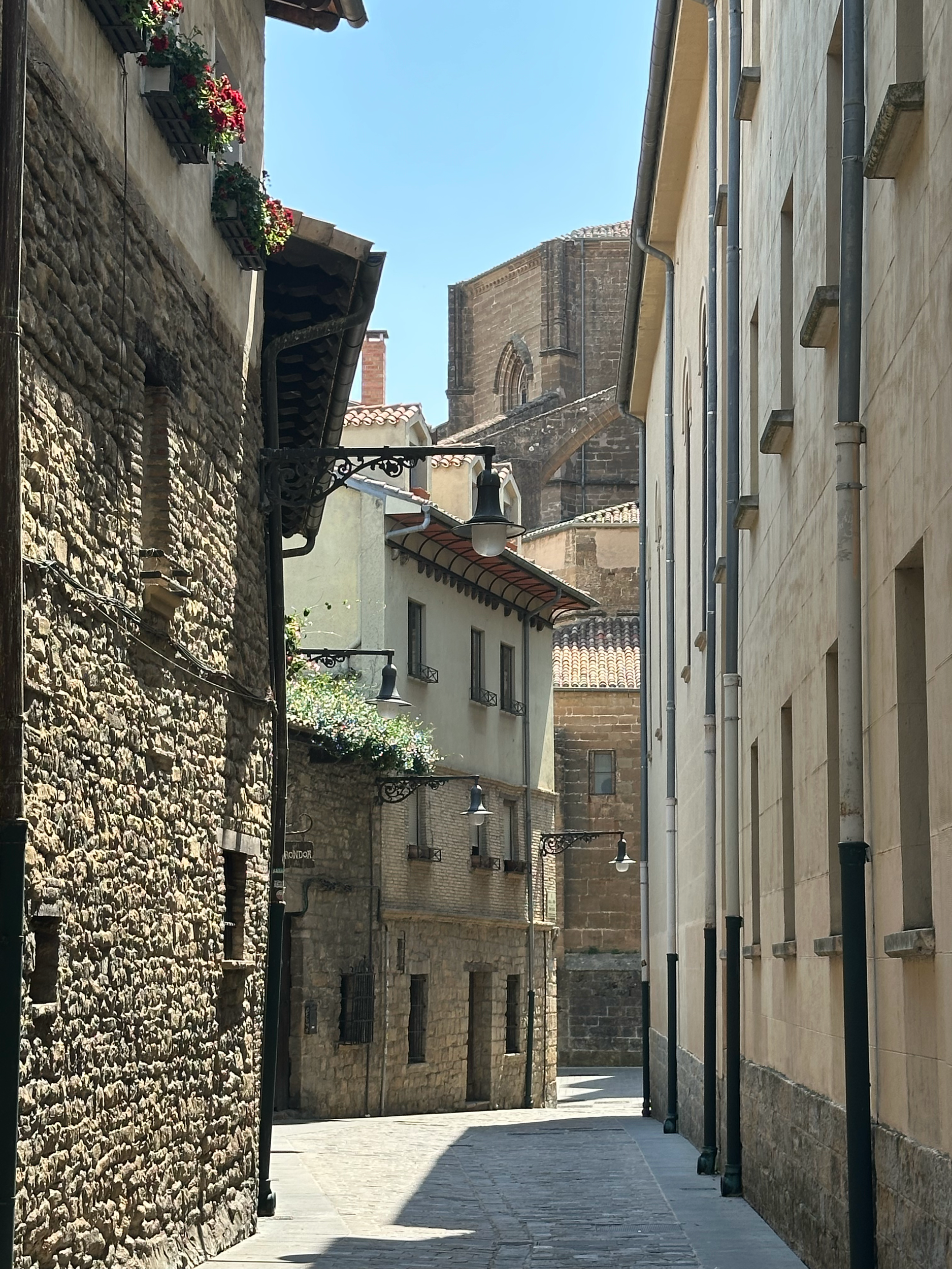 Small winding stone paths through the city.