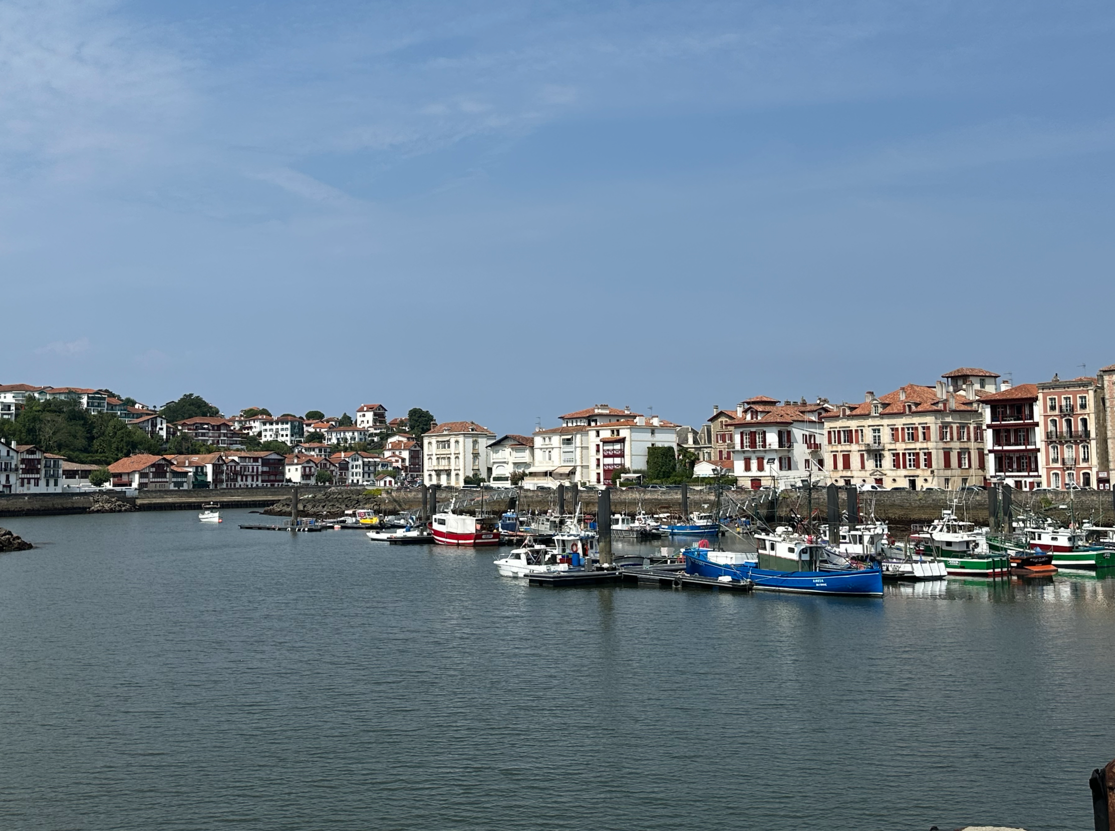 San Jean de Luz  is on the Bay of Biscayne. This is the marina at one end of town.