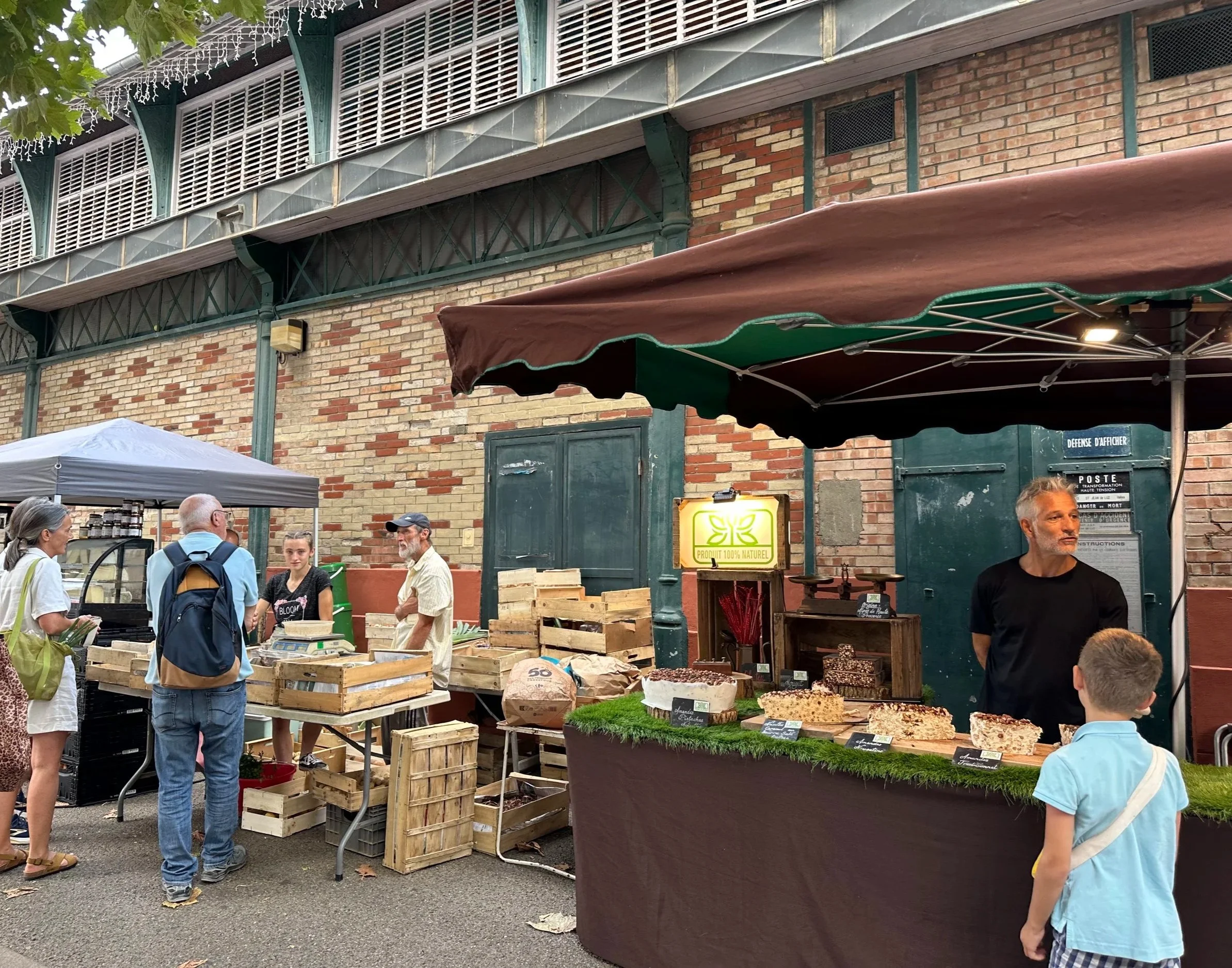 After we found parking-an adventure unto itself- we wandered into town and found an open air market to grab some breakfast. 
