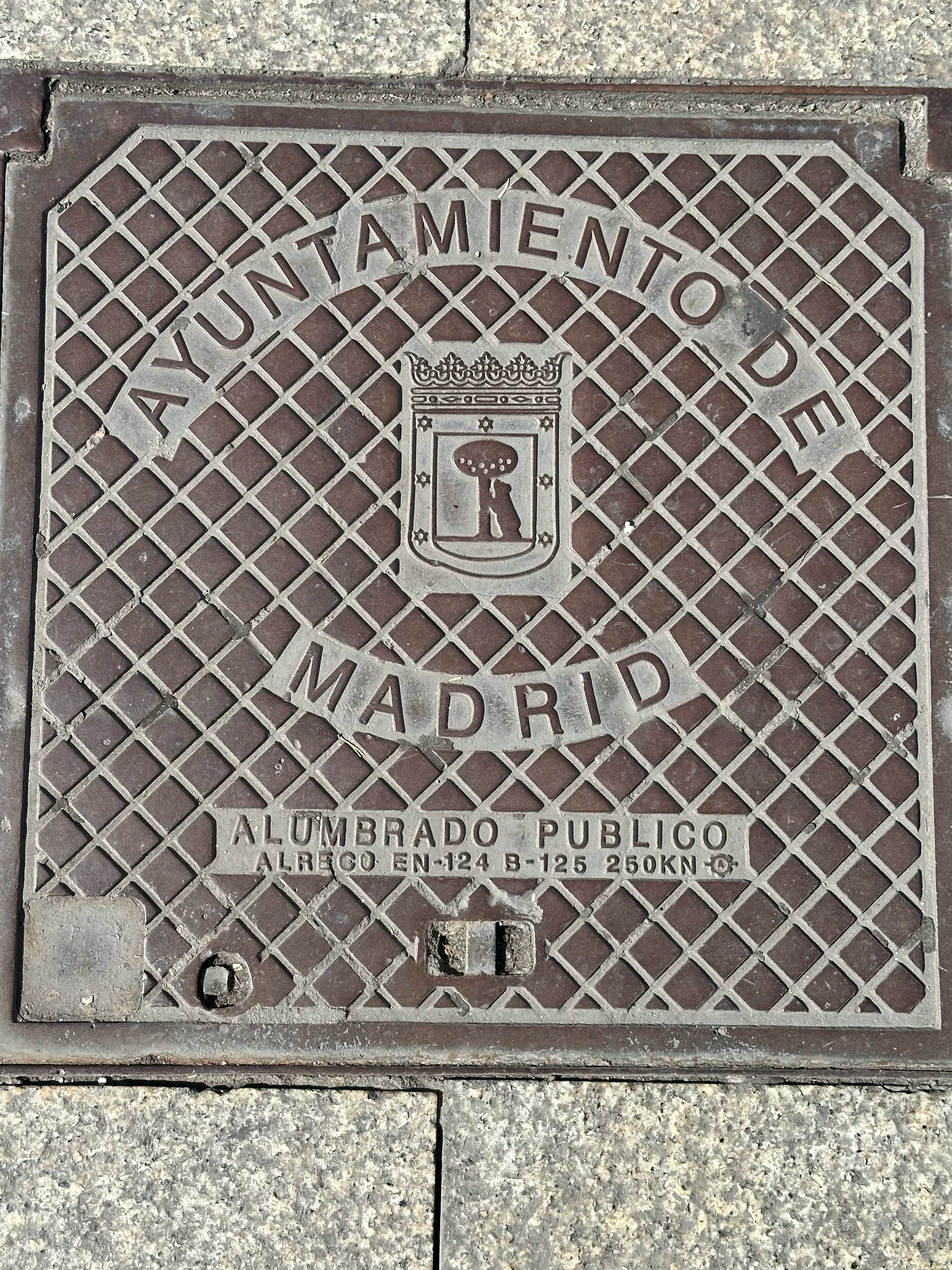 Much like the bat from the coat of arms in Valencia, the bear and strawberry tree appear all over the city of Madrid, from manhole covers to the symbol for one of Madrid's football teams (Atlético de Madrid).