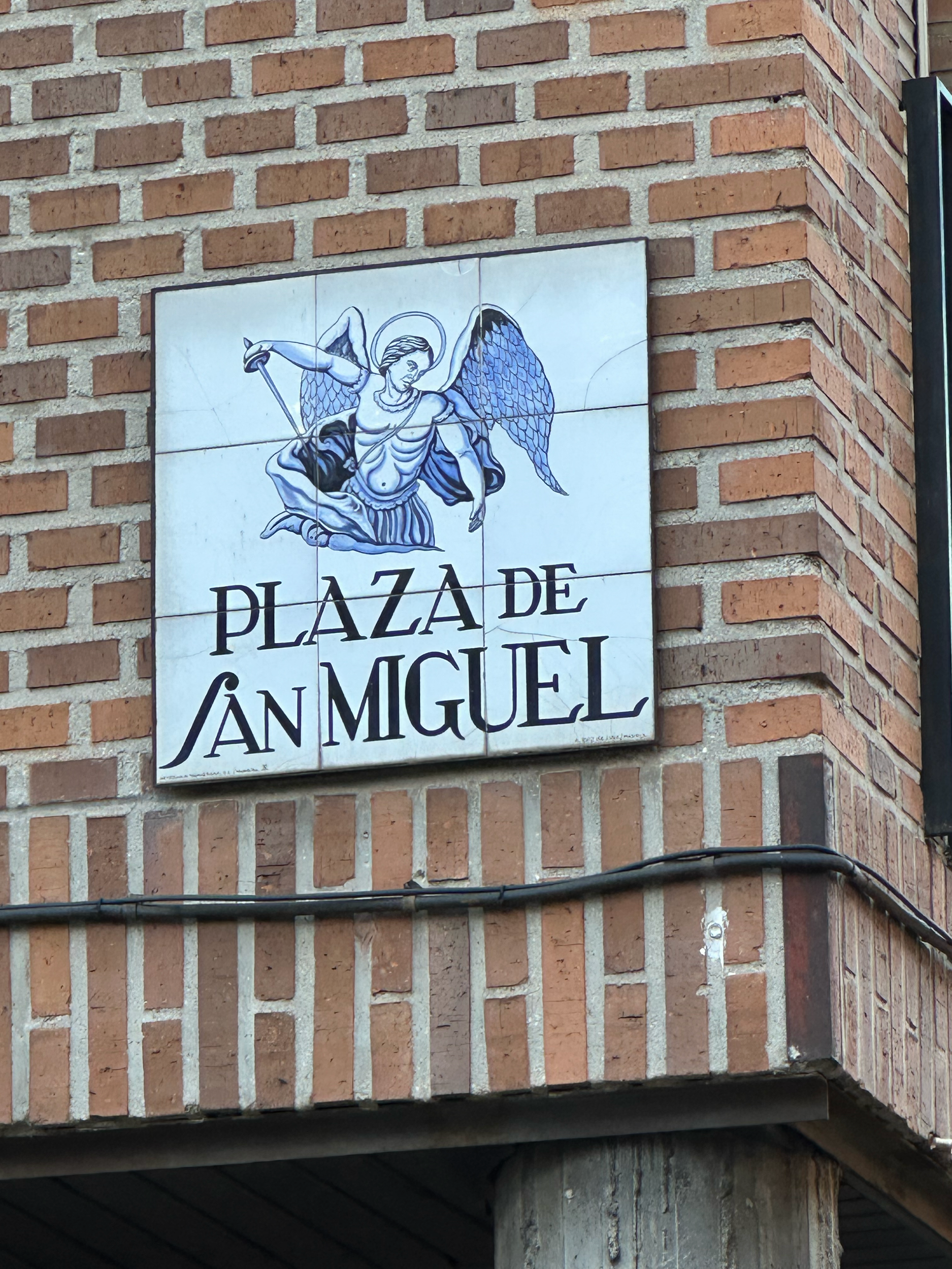 All of the street names were marked with tiles and illustrated with a picture that goes along with the name.  