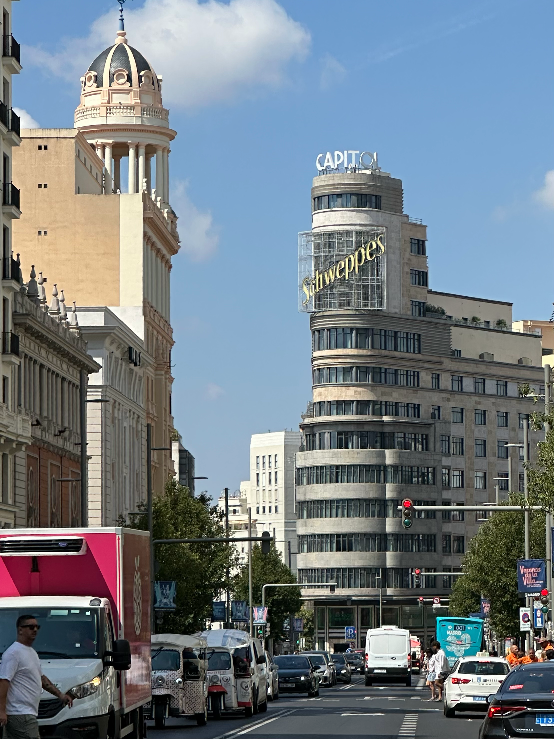 The Schweppes Building is a historic art deco landmark in Madrid.
