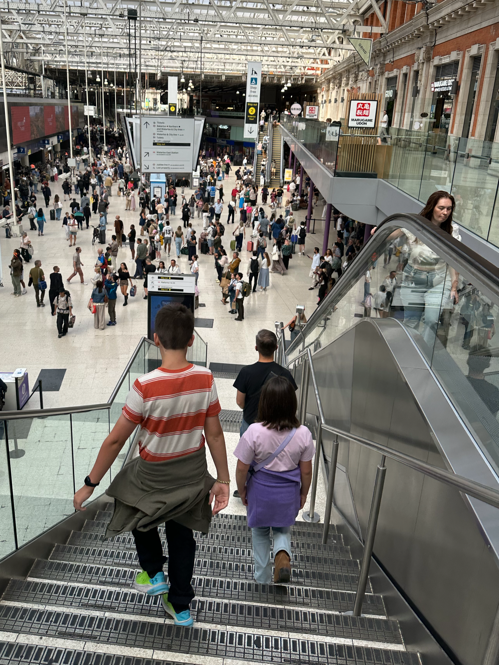 We entered the city at Waterloo station.  Wow! Lots of people.