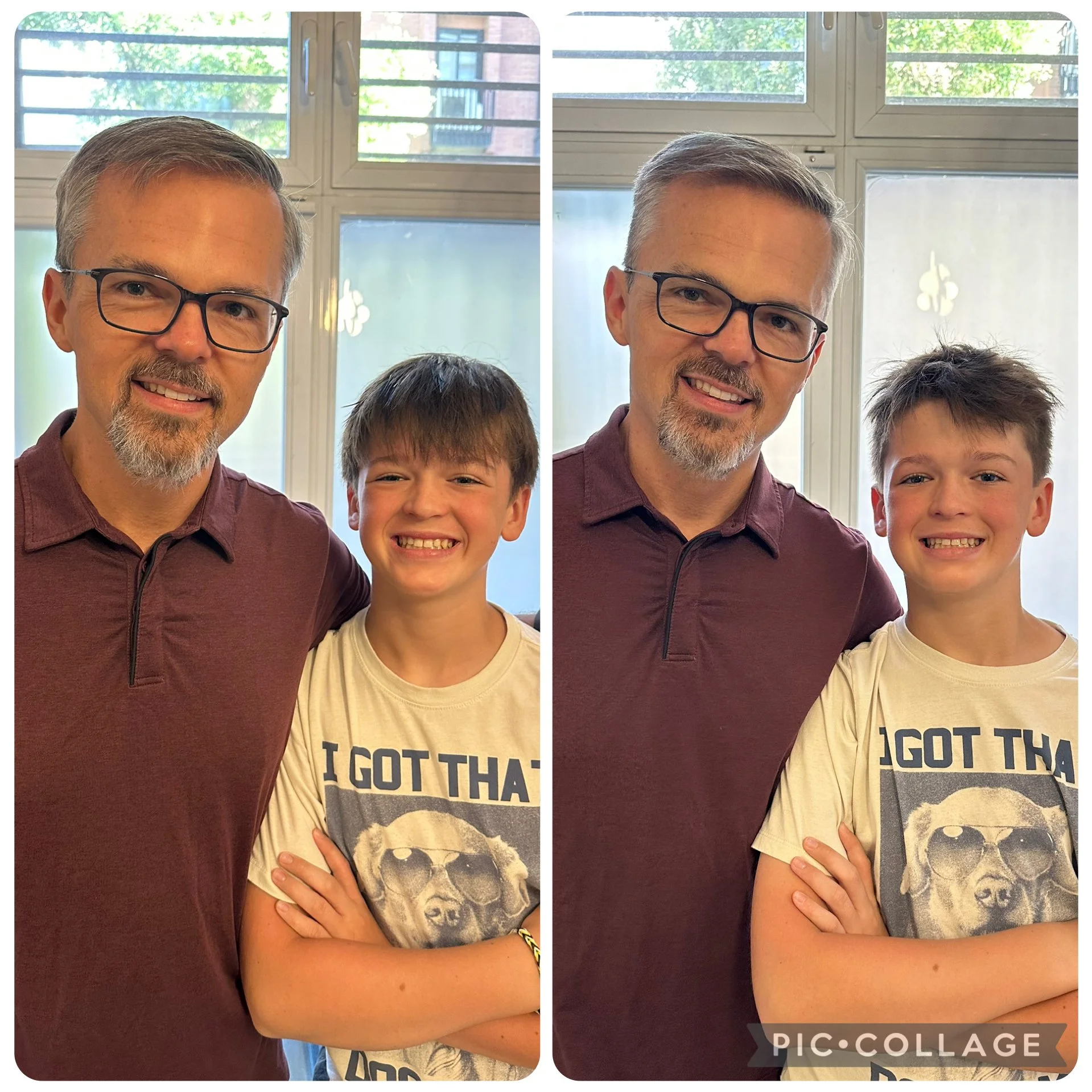 I forgot to mention that these two guys got their first European haircut in Madrid! Lookin' sharp!