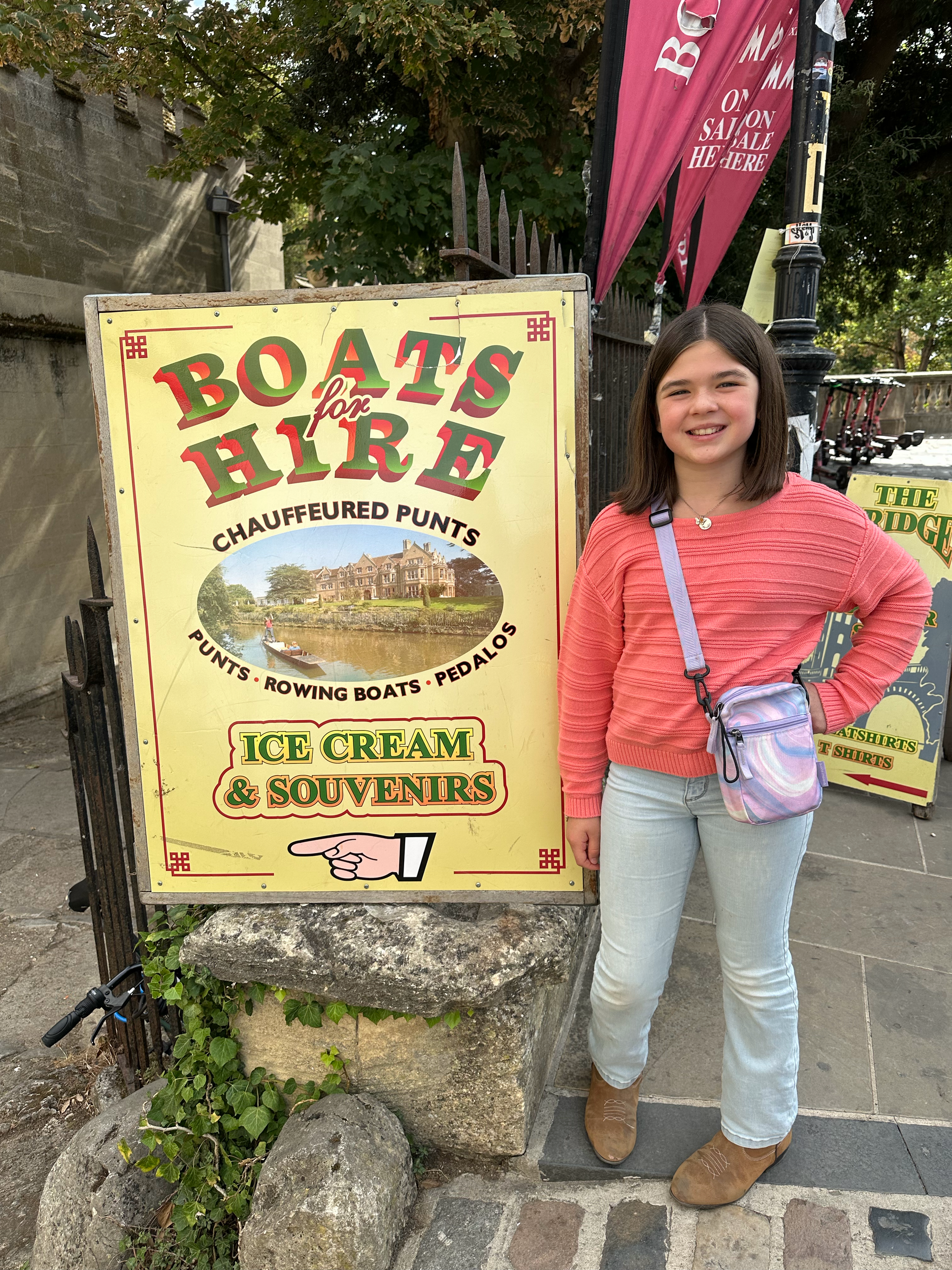 We decided to take a punting tour before we arrived and made a reservation with a group advertising that they were led by alumni from Oxford.  While that was not the case at all, the punting was fun to see and we had a nice little rest time. 