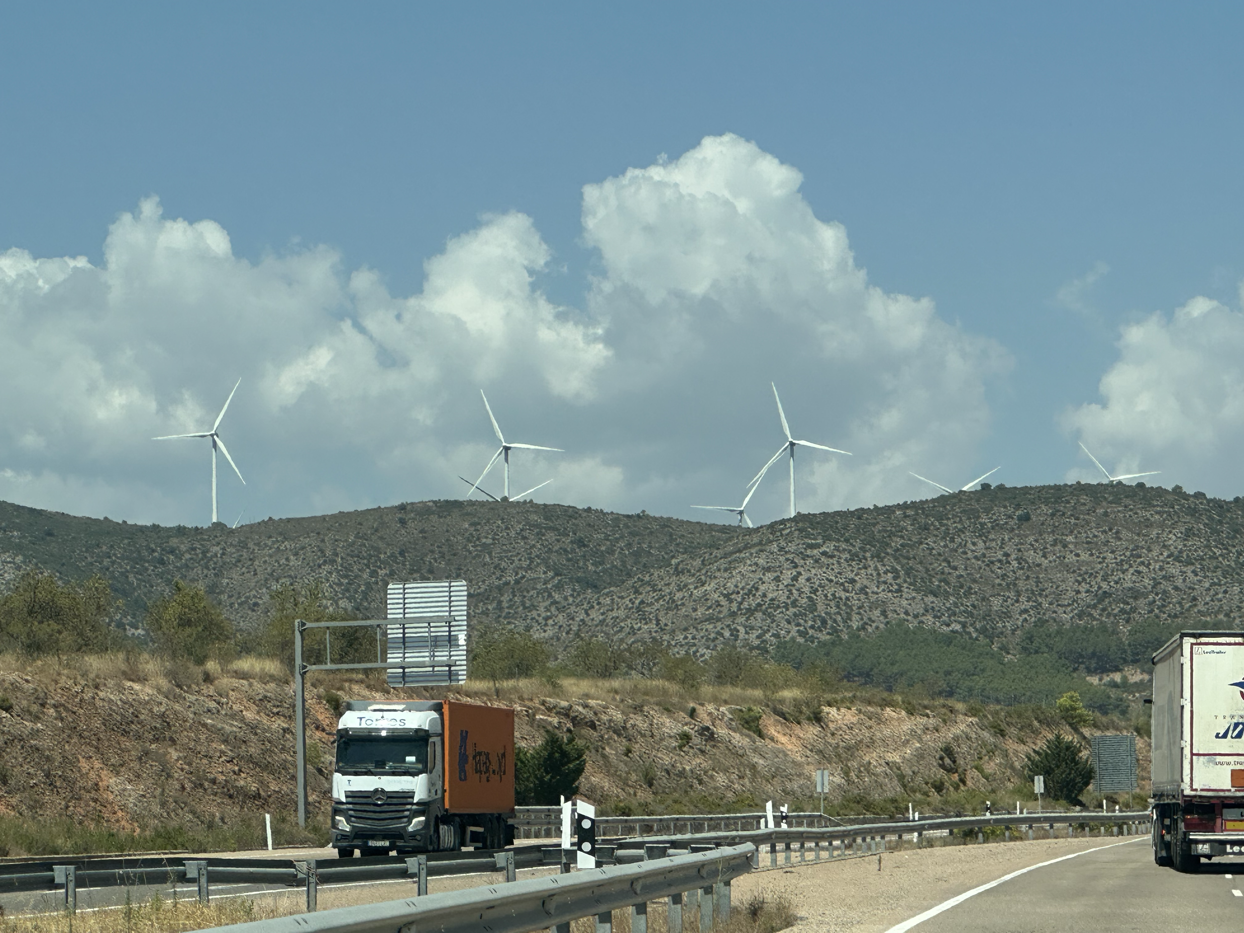 We really enjoyed seeing windmills across the mountains and plains. 