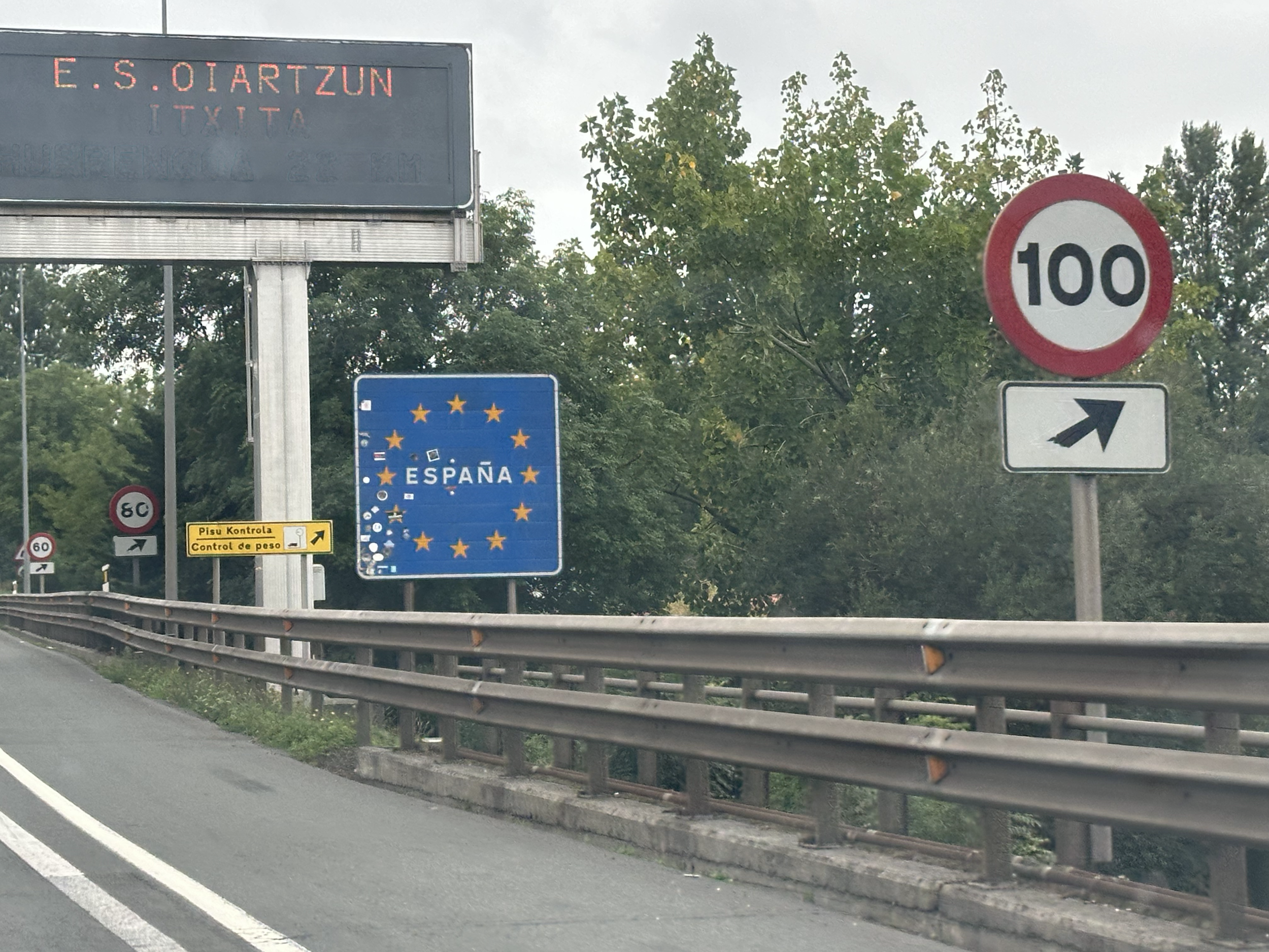 Headed back into Spain! We were very happy! :)