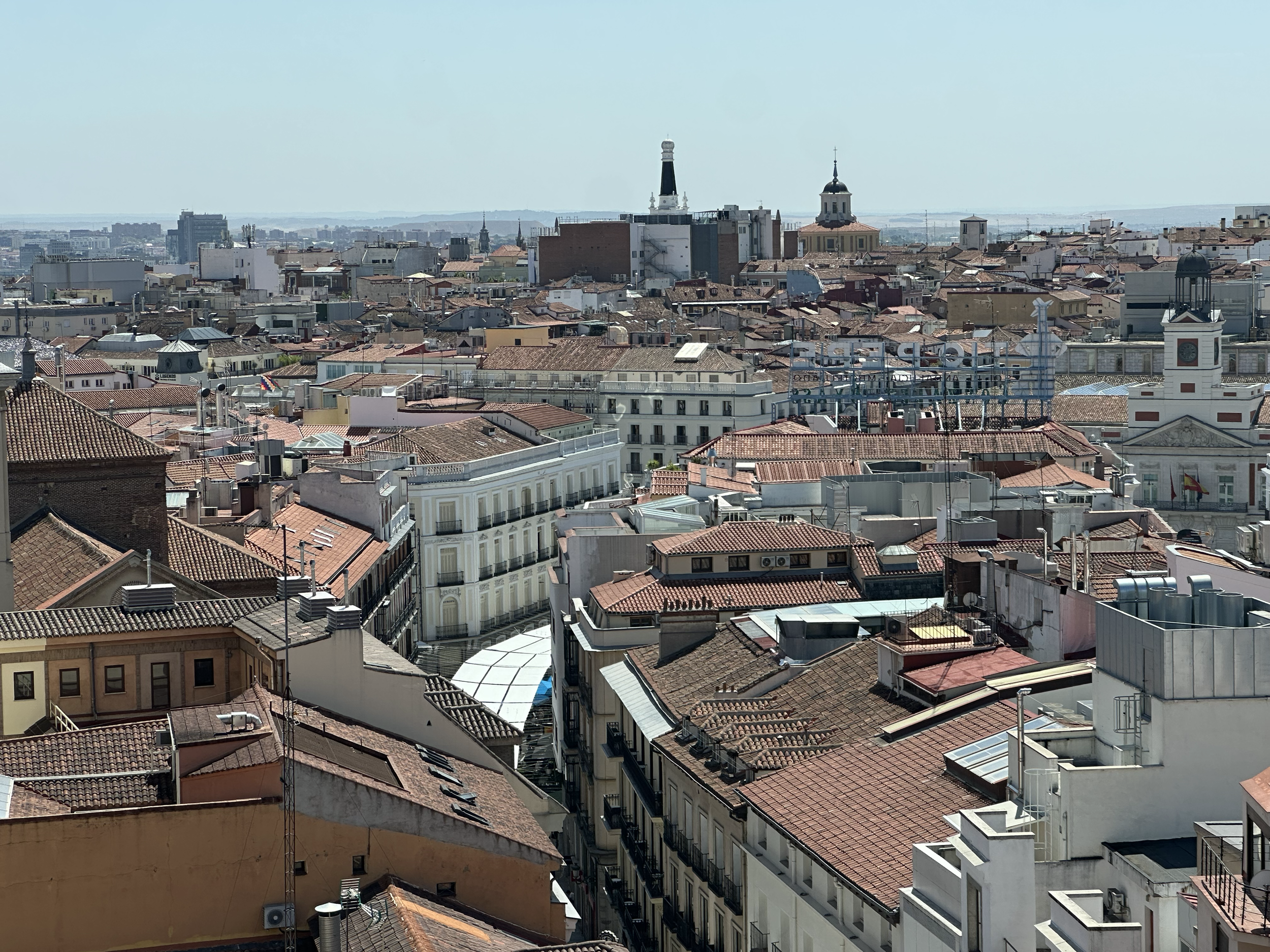 The views were even better than expected. Hello, Madrid!