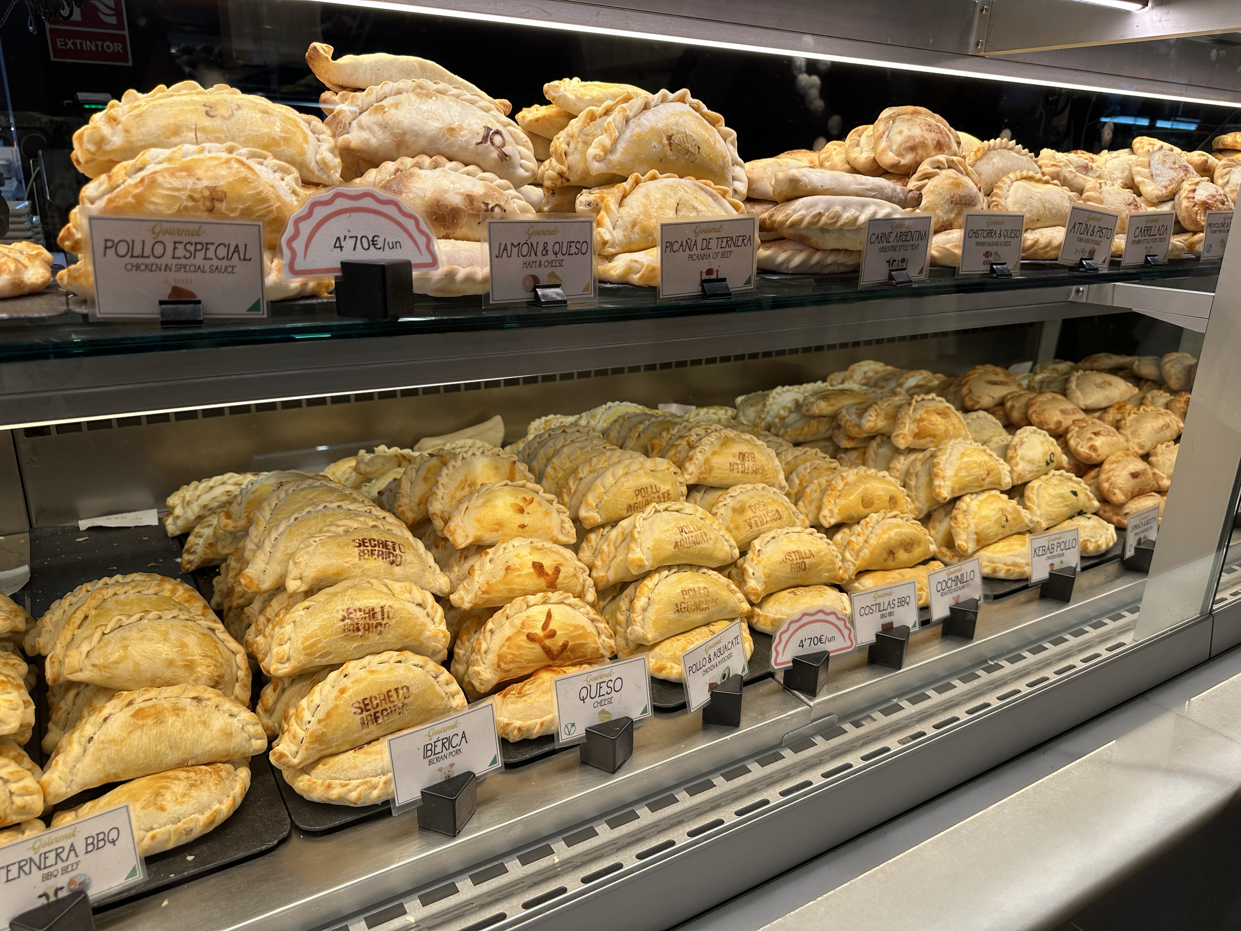 We had a few empanadas, one of our favorite foods in Spain.  There are so many different types of fillings, and they seem to all be delicious!