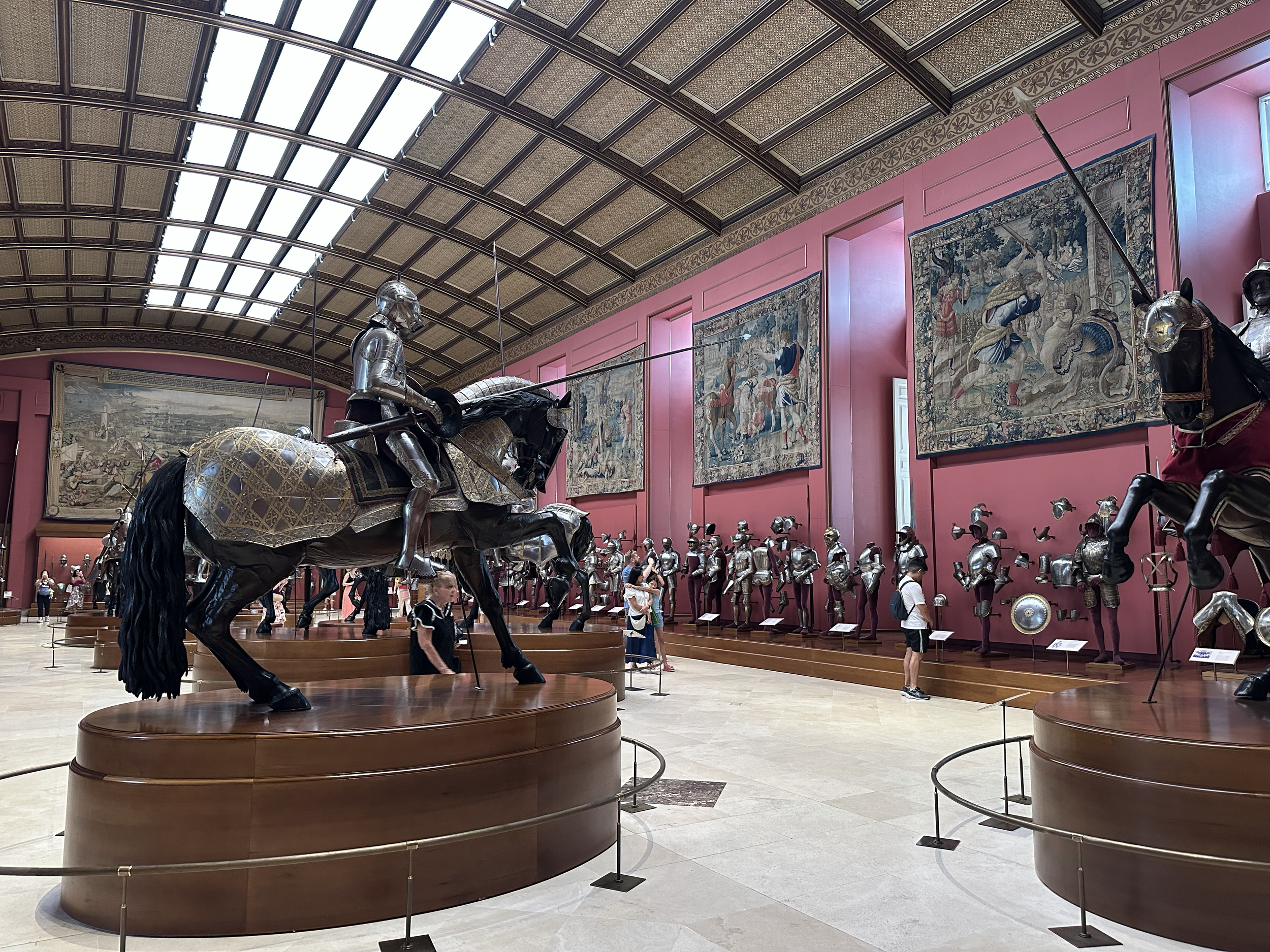 The armor for horses was quite impressive. We were struck by the sheer number of sets of armor there were displayed.  All of the armor is from the 15th to 17th century.
