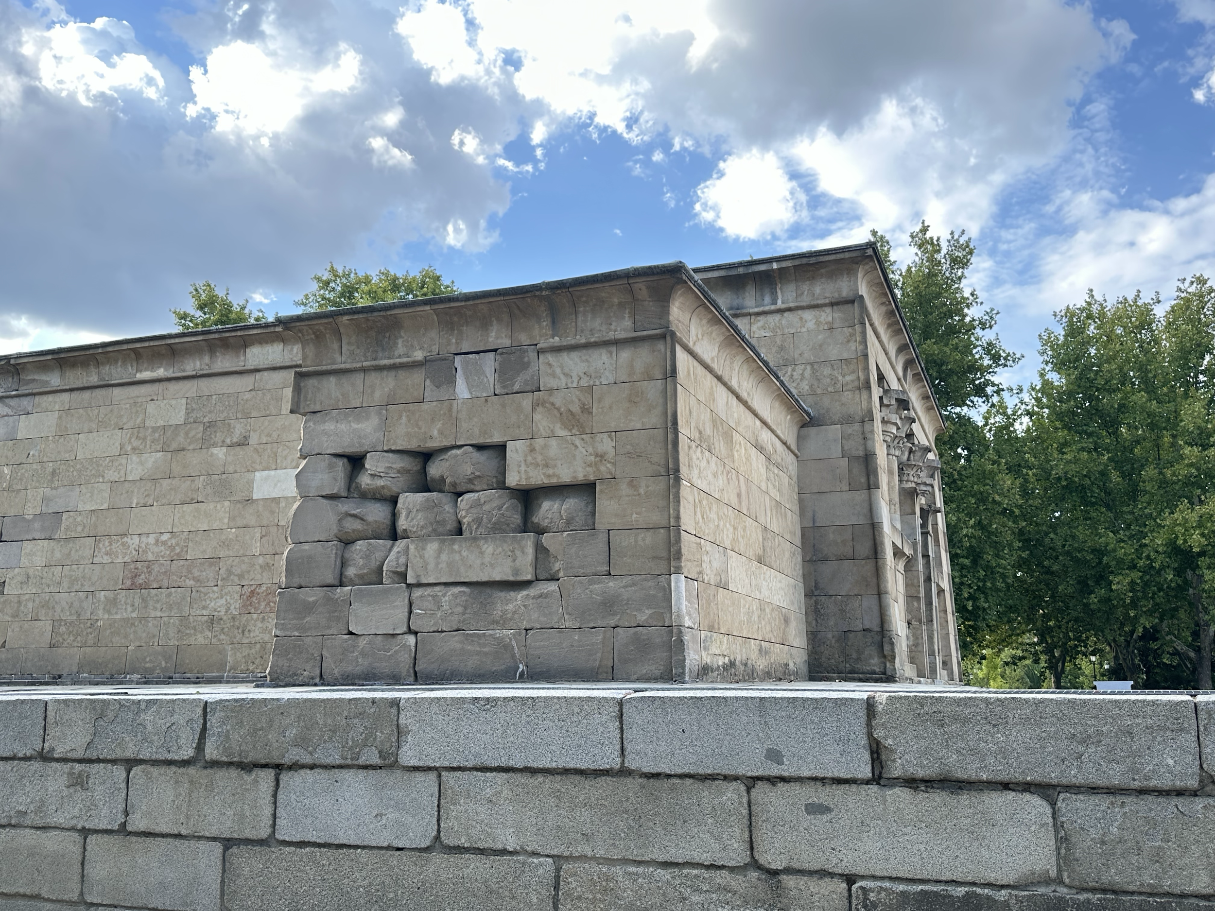 The temple was transported and rebuilt stone by stone in its original orientation.  It was opened as a museum in 1972.  