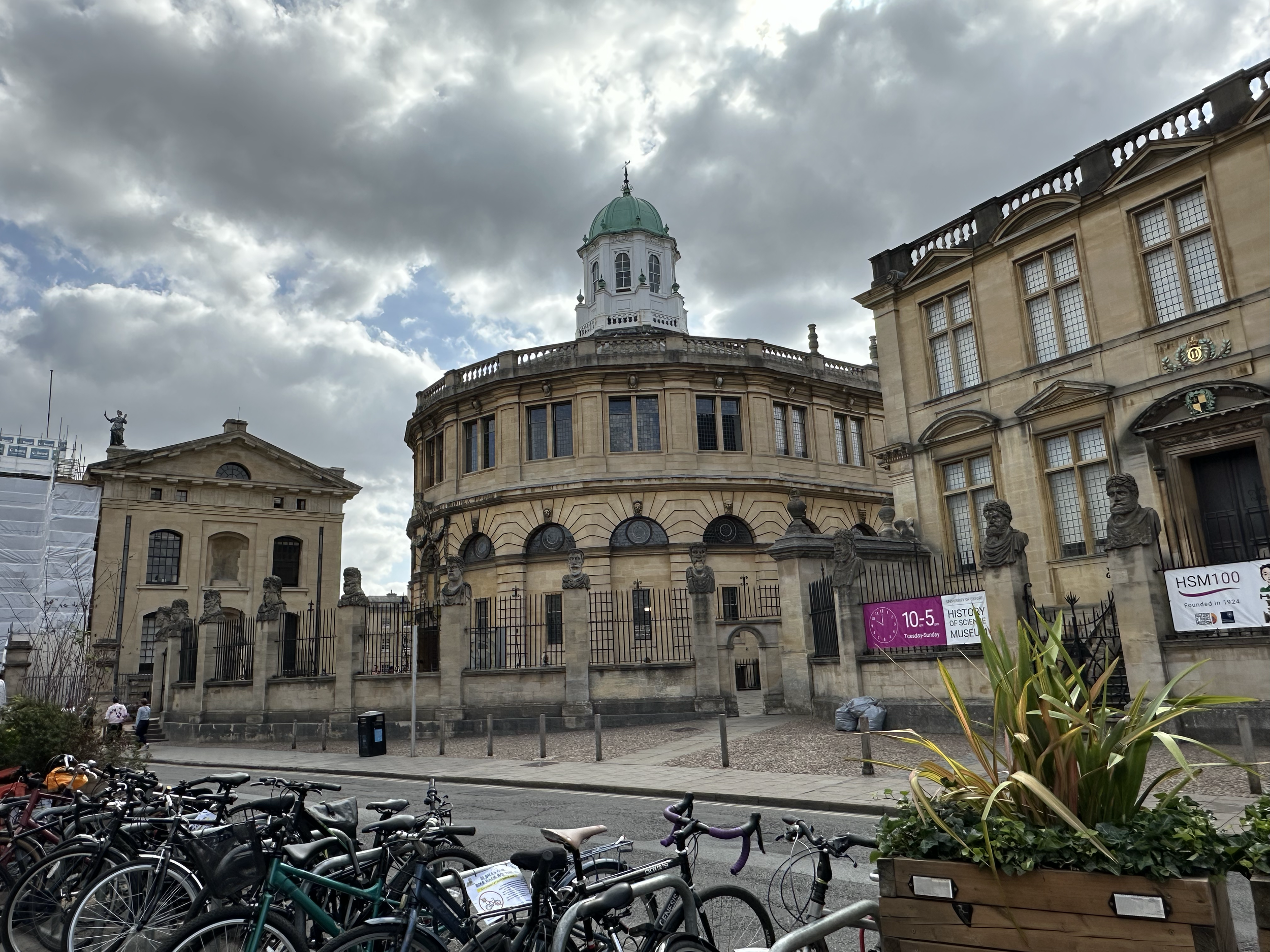 The Sheldonian Theatre was built in the 1660s and serves as the Assembly Room for Oxford University, including all of their public ceremonies.  The building was designed by Sir Christopher Wren.  It is said that he based it off the concept of a Roman