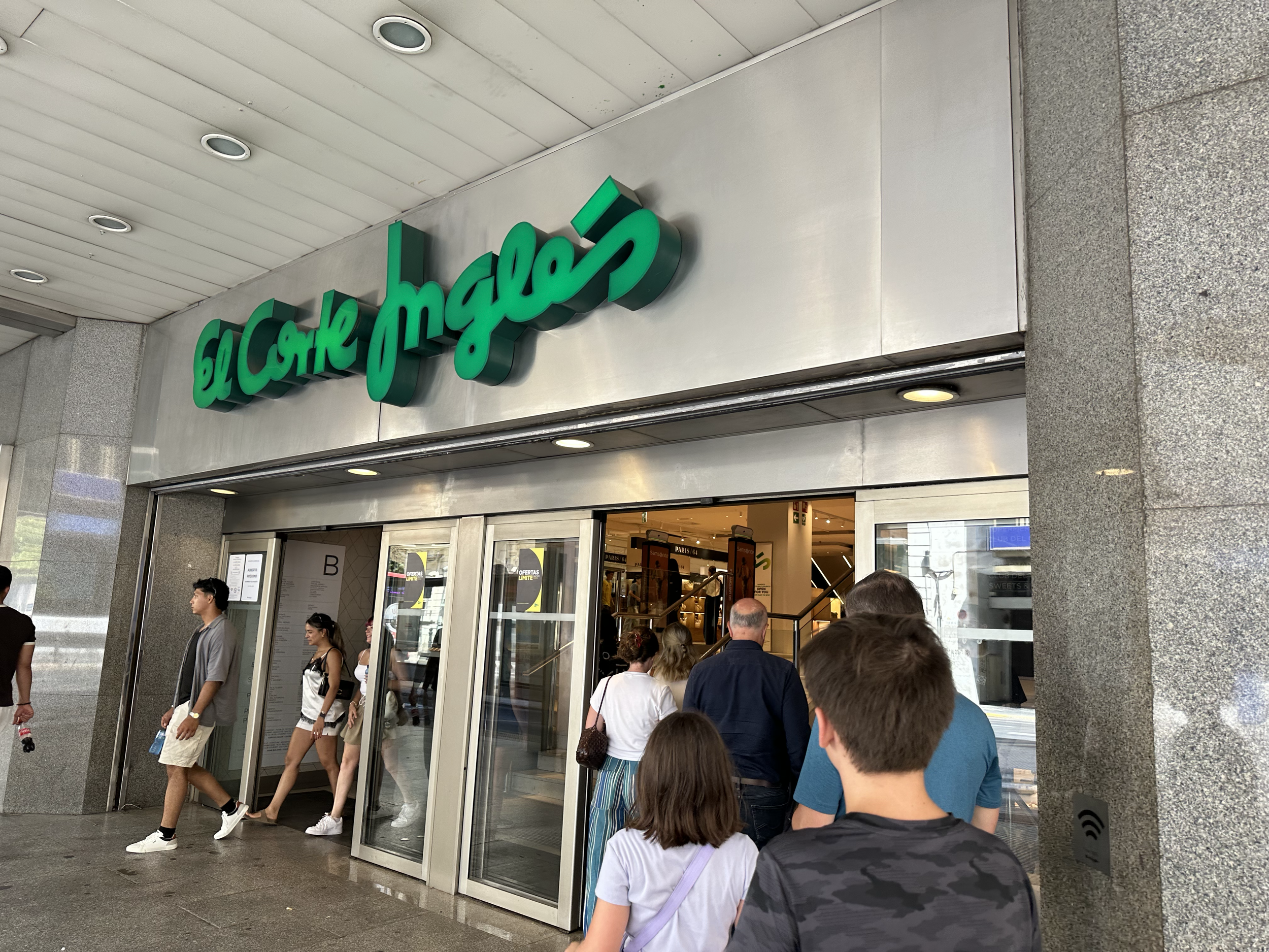 El Corte Ingles.  A high end department store that houses clothes, home goods, electronics, and whatever else you may need!