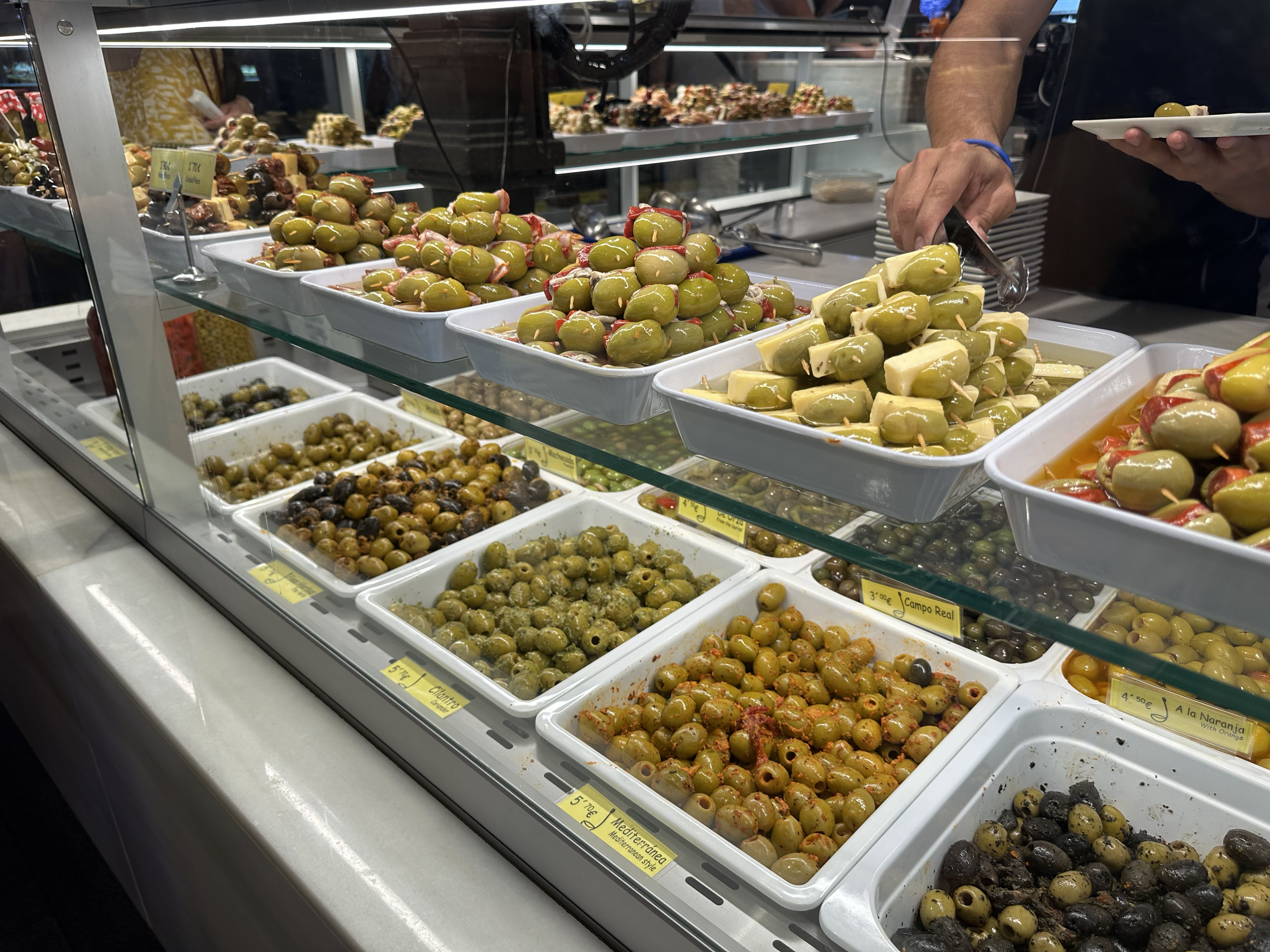 Wow! Look at all the varieties of olives!
