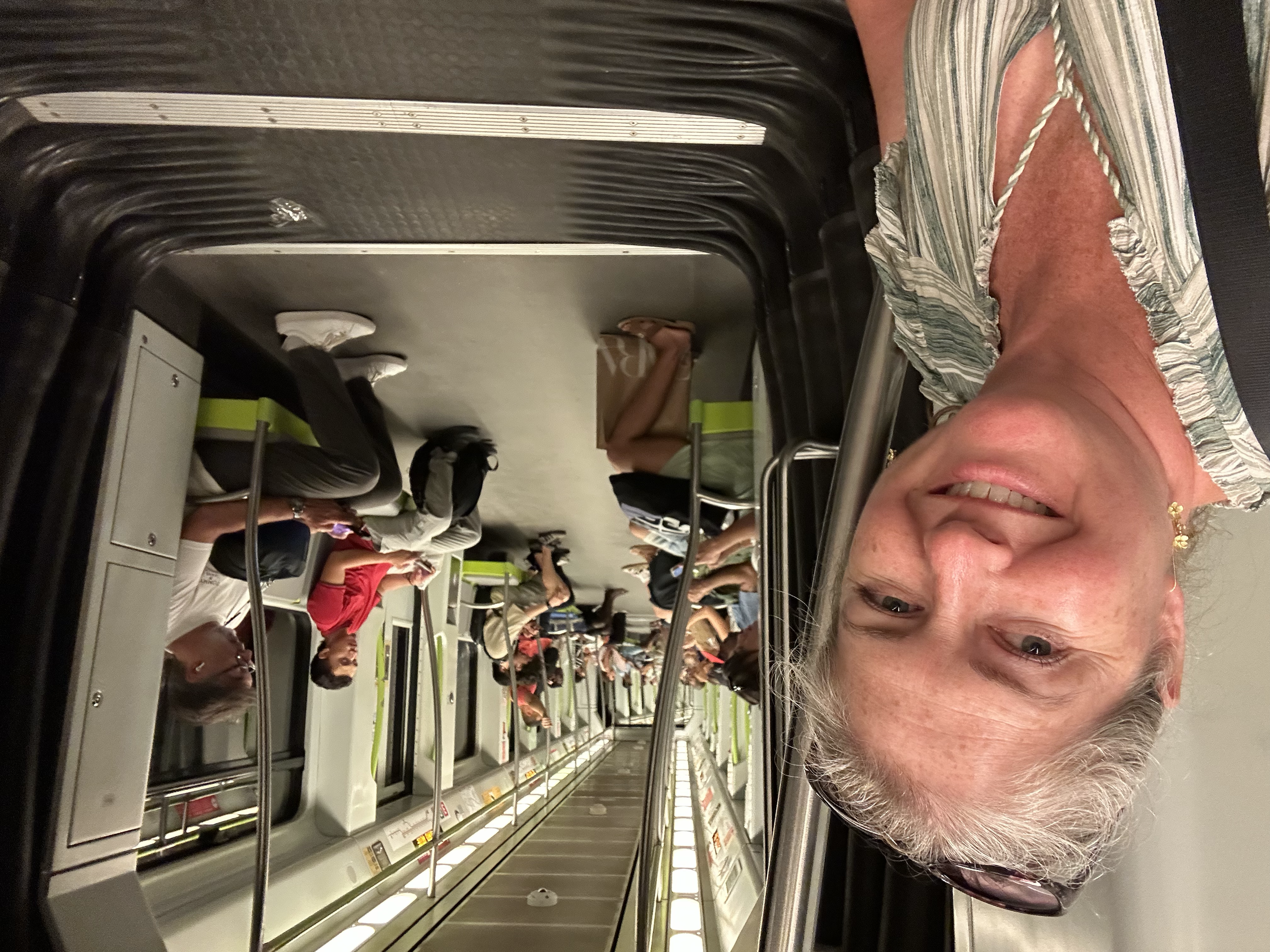 Most of the Metro cars were open from one end to the other.  We haven't experienced that in any other cities.  