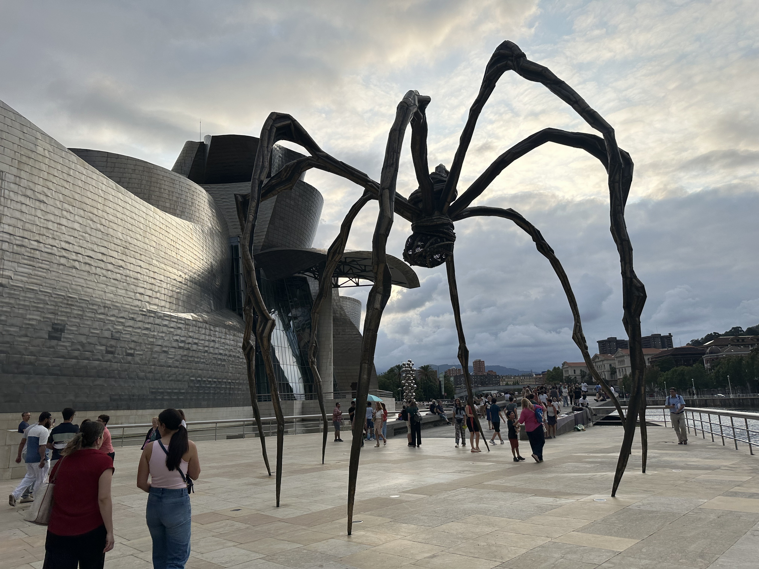 And the large arachnid, "Maman" 1999 by Louise Bourgeios.  