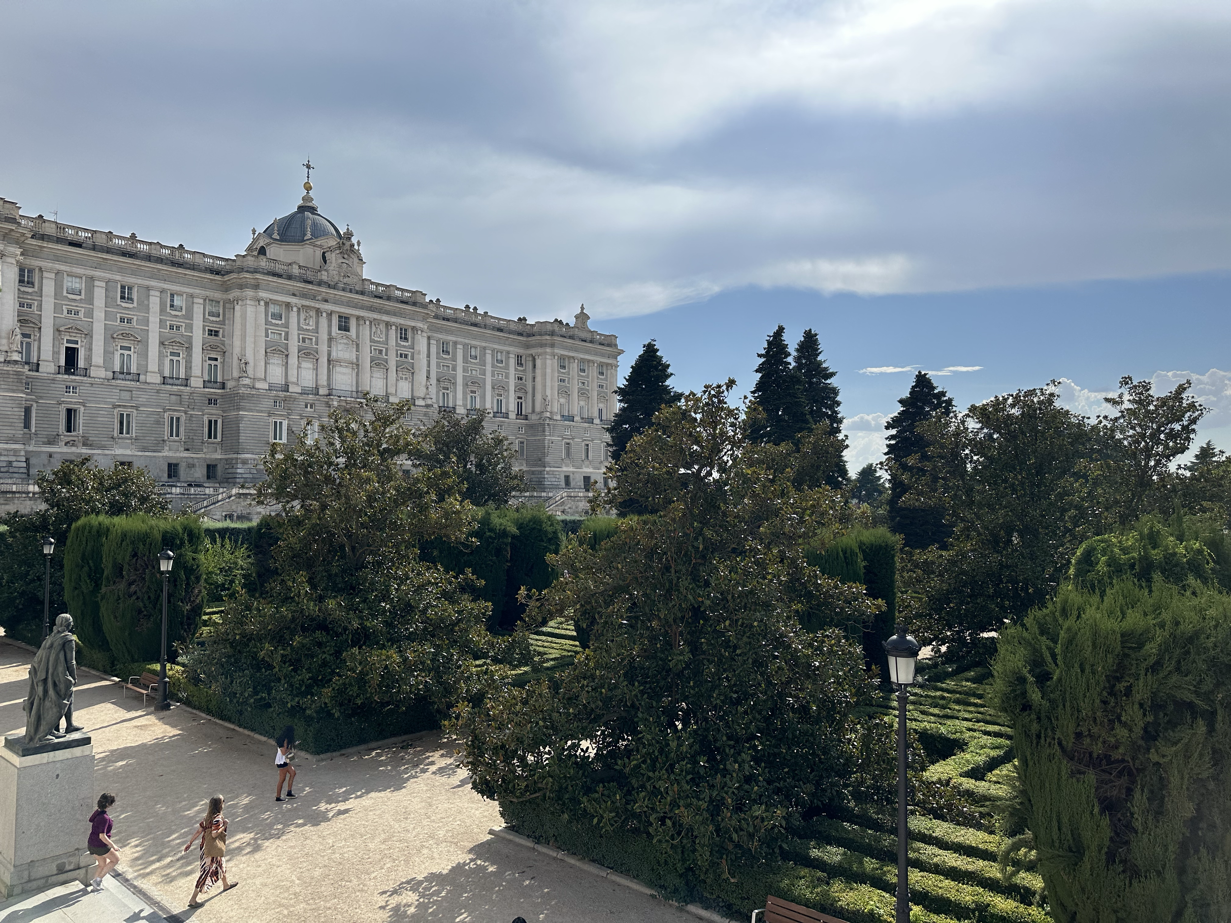 Another view of the Royal Palace as we climbed a nearby hill.  It really is overpoweringly large!