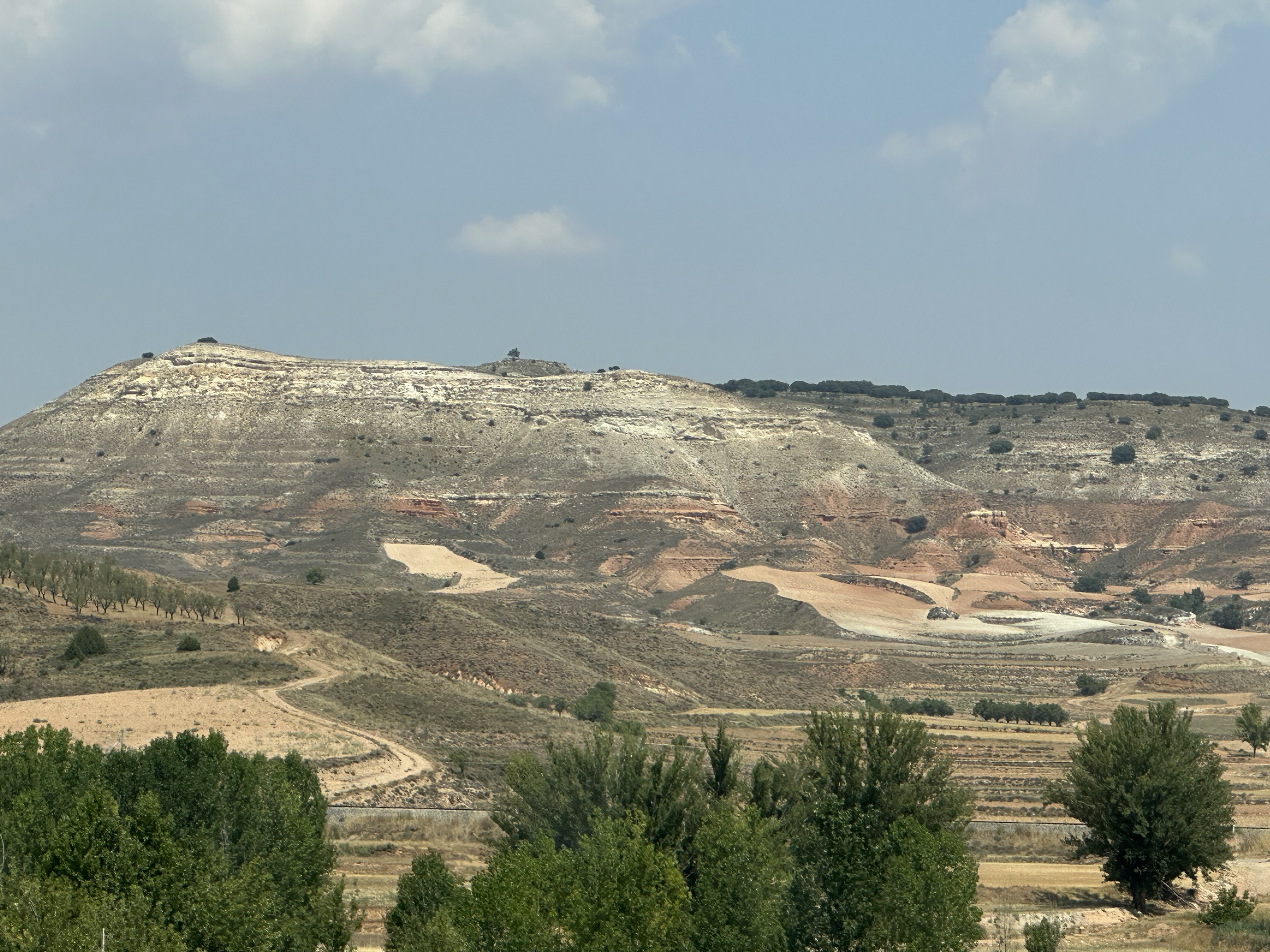 As we left Valencia, we drove into the mountains to the north of the city (the ones you could see from the beach).  The landscape changed dramatically as we drove.