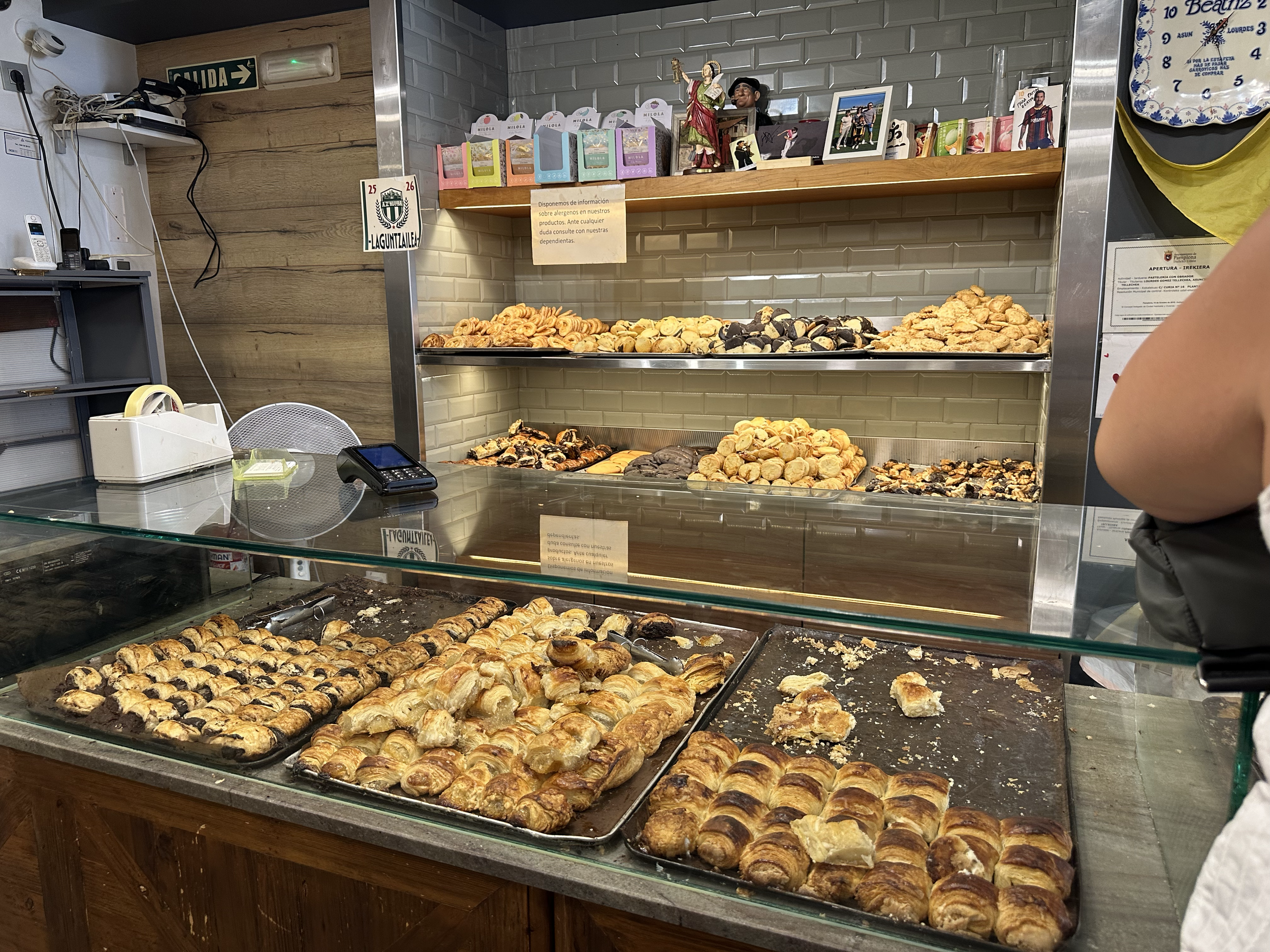 Beatriz specializes in "Garroticos," something like a mini-croissant filled with chocolate (or cream or apple).   