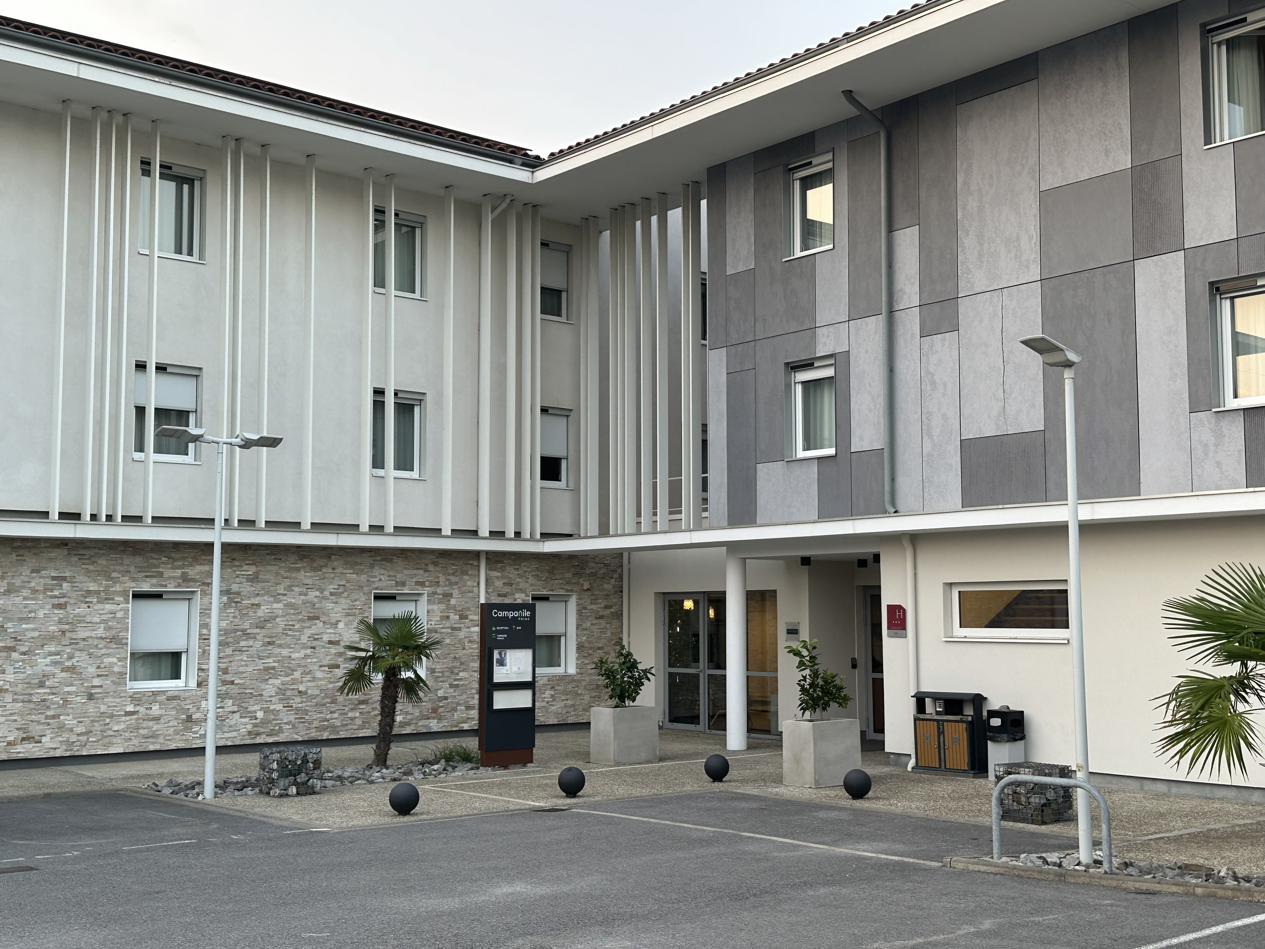 We stayed in a hotel outside the city of San Jean de Luz in France. 