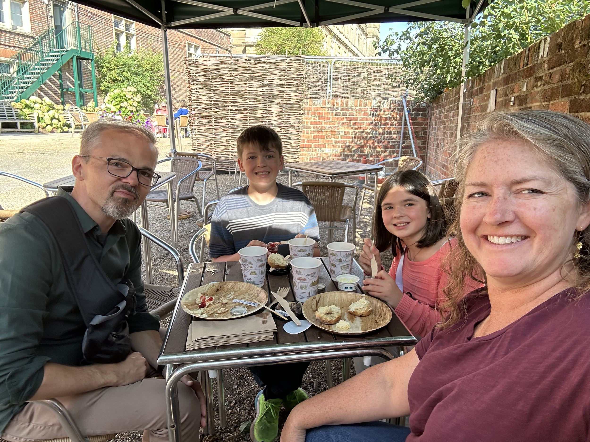 Lovely tea time after our tour.  