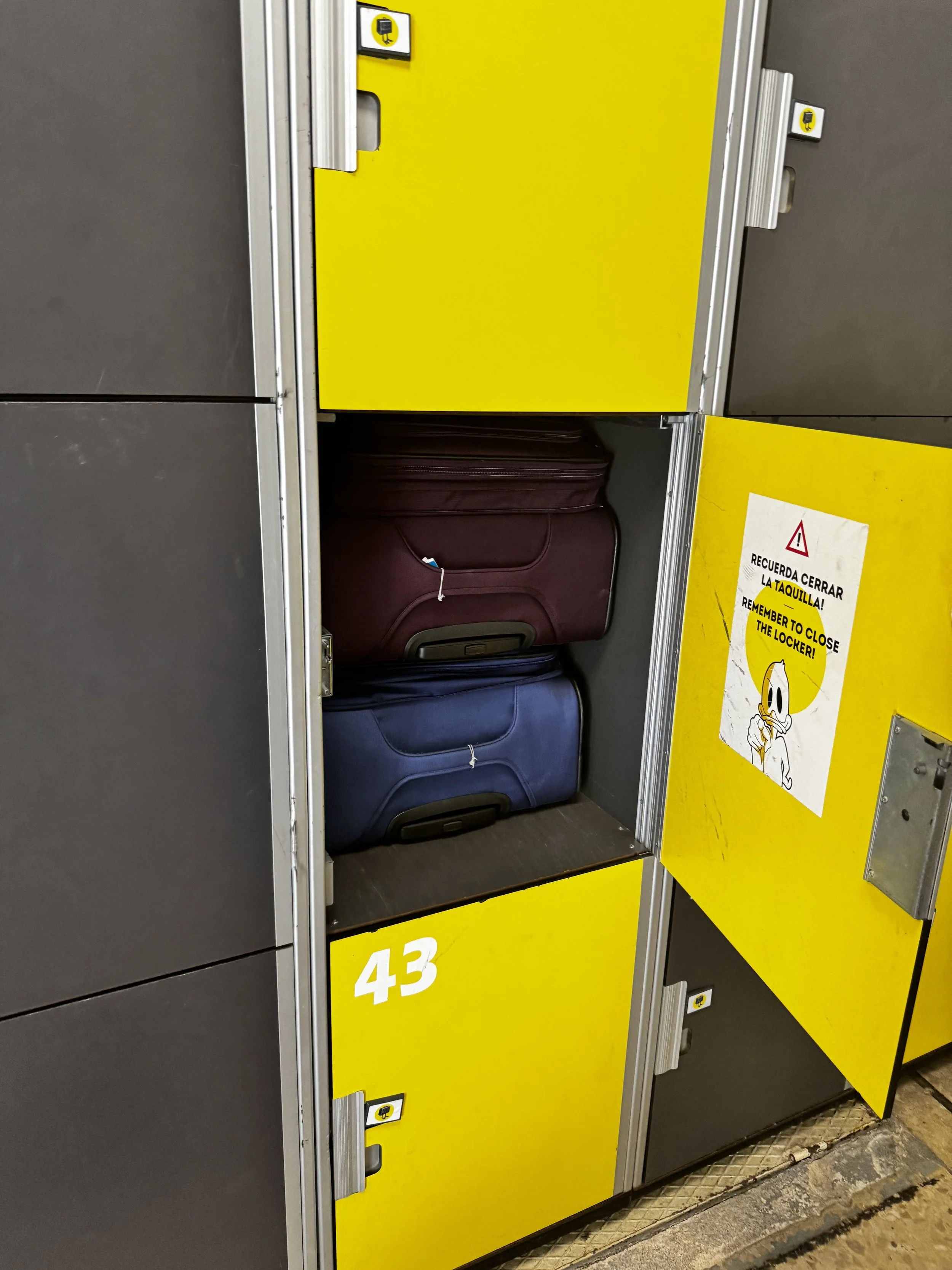 Hmmm....so what to do with the other 3 suitcases and 4 backpacks?  Ha...the luggage struggle is real. :)