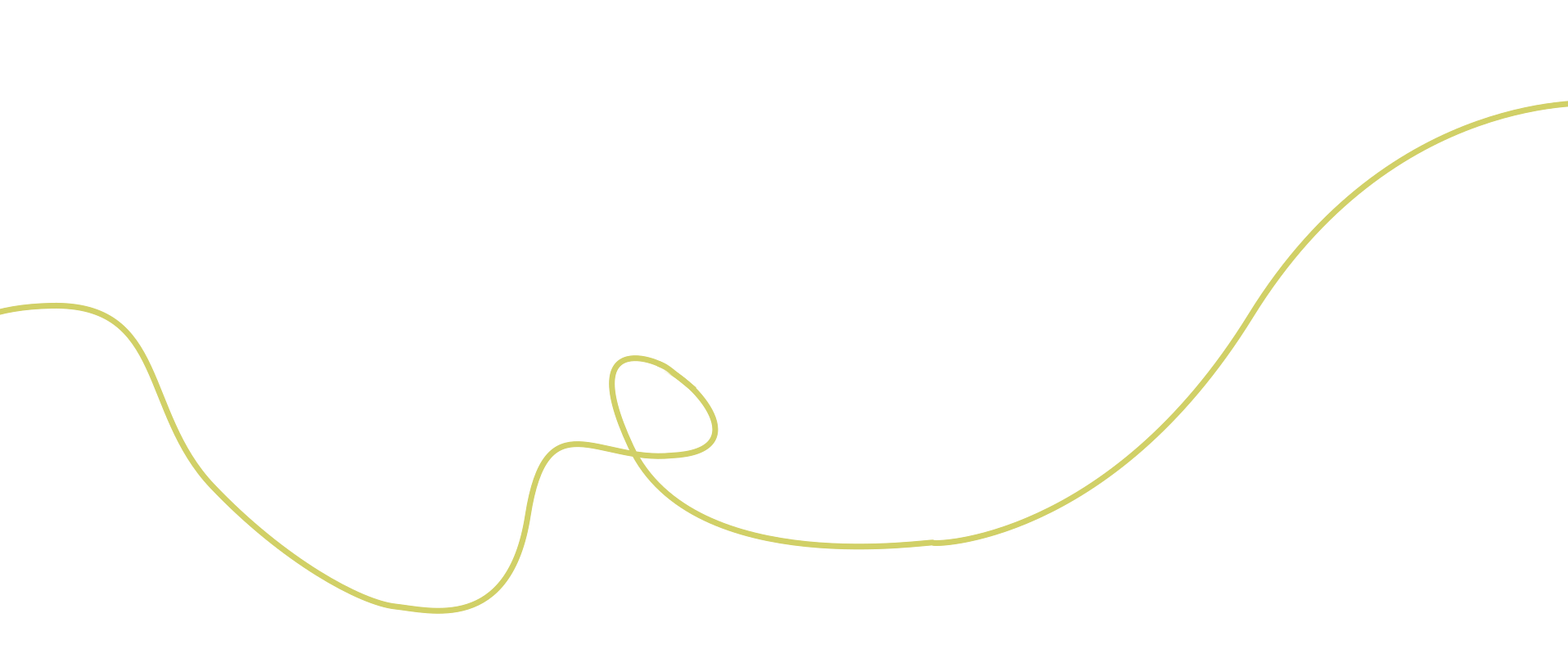 Citron-farbige Illustration: geschwungenen Linie.