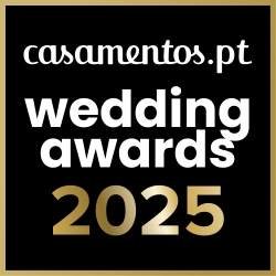 Logotipo de site de casamentos e premiação de casamento de 2025.