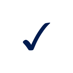 A checkmark inside a circle, indicating approval or correctness.