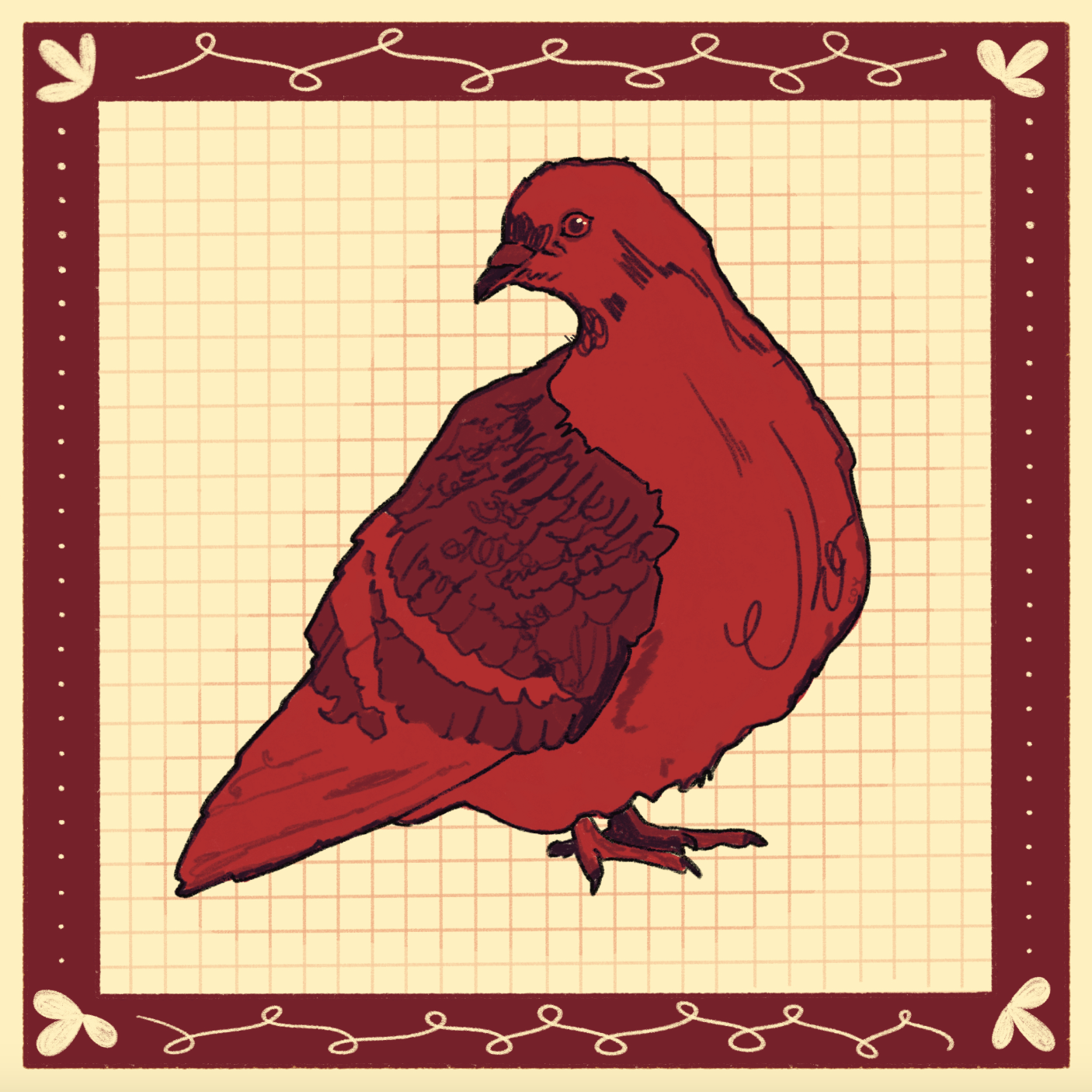 Pigeon 
6 x 6"
Digital