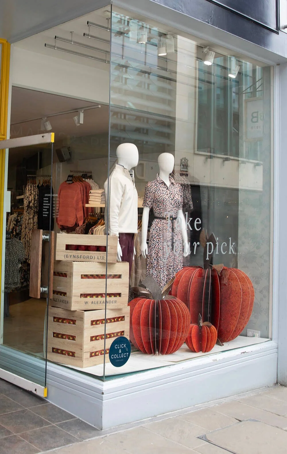 Crew clothing shop window