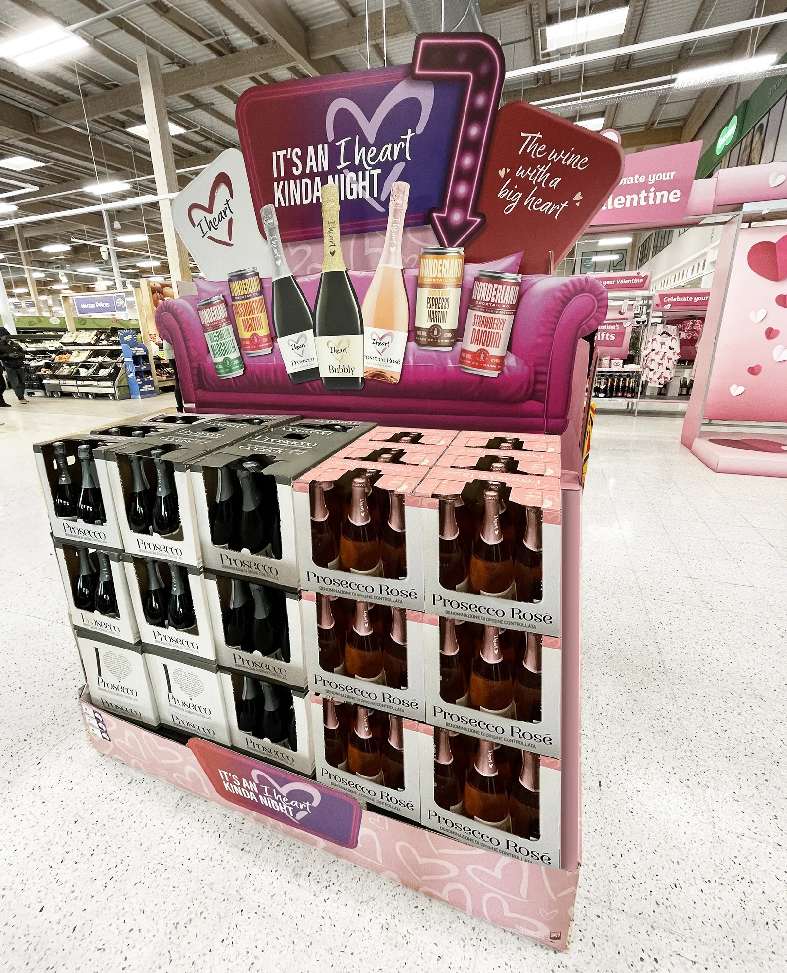 Brewdog heart prosecco POS