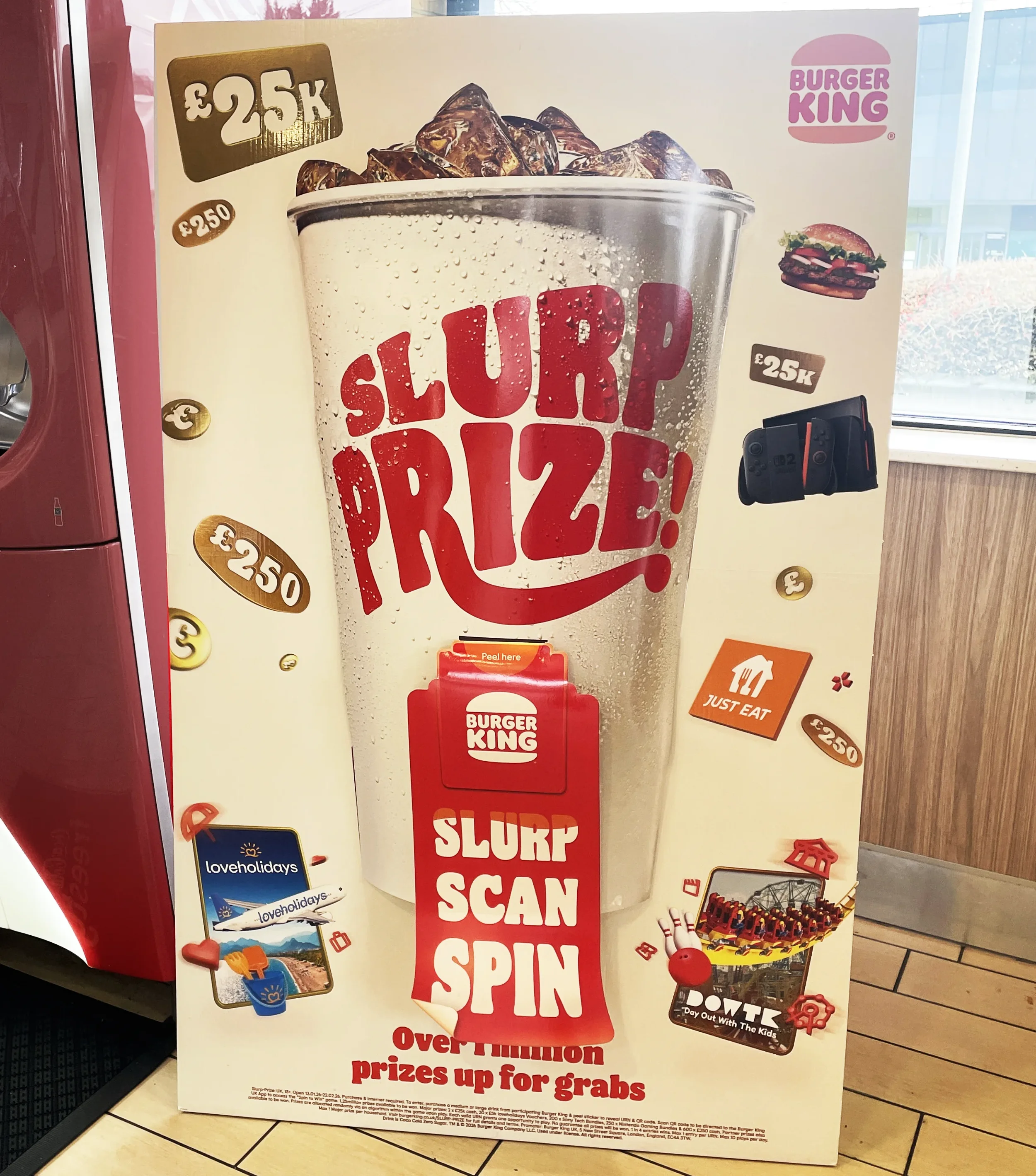 Burger King Slurp Prize FSU display