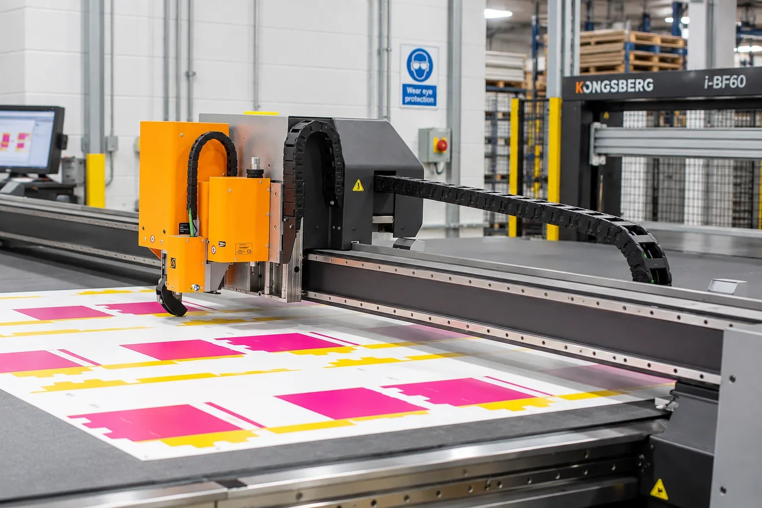 printing machine with paper
