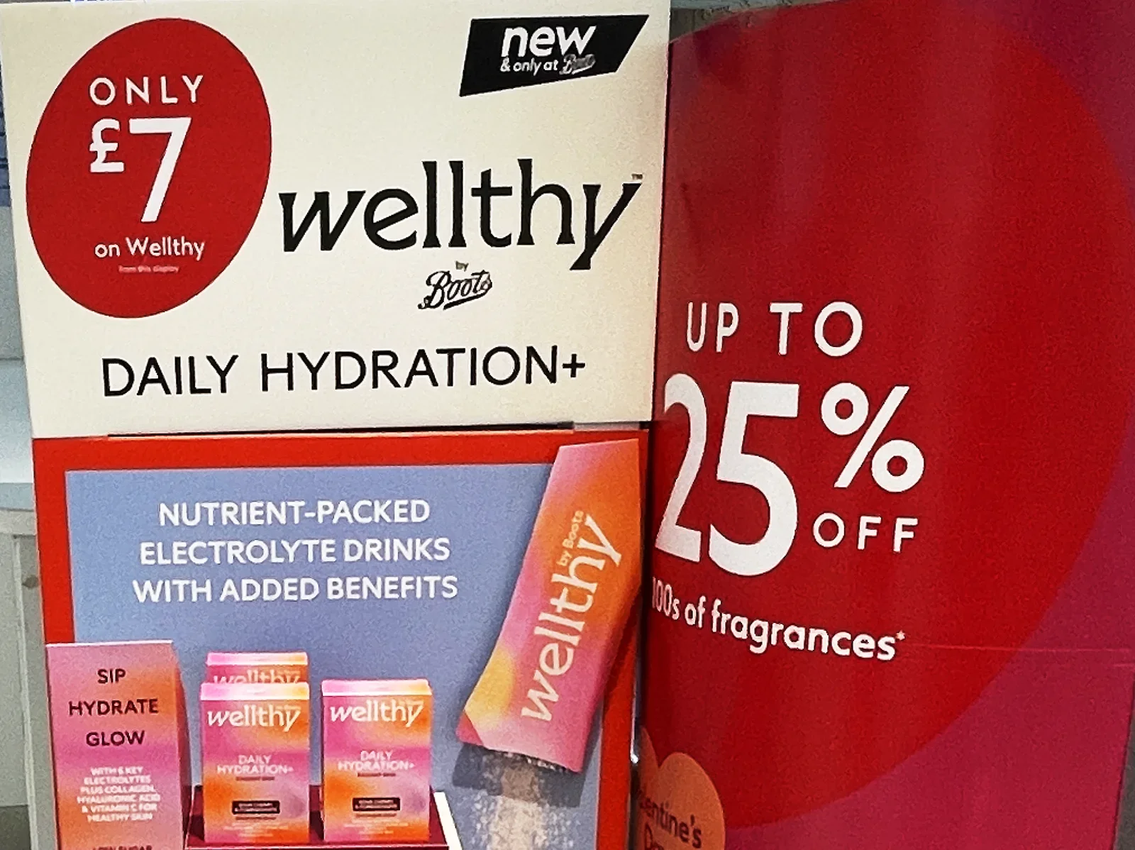 Wellthy POS display in Boots