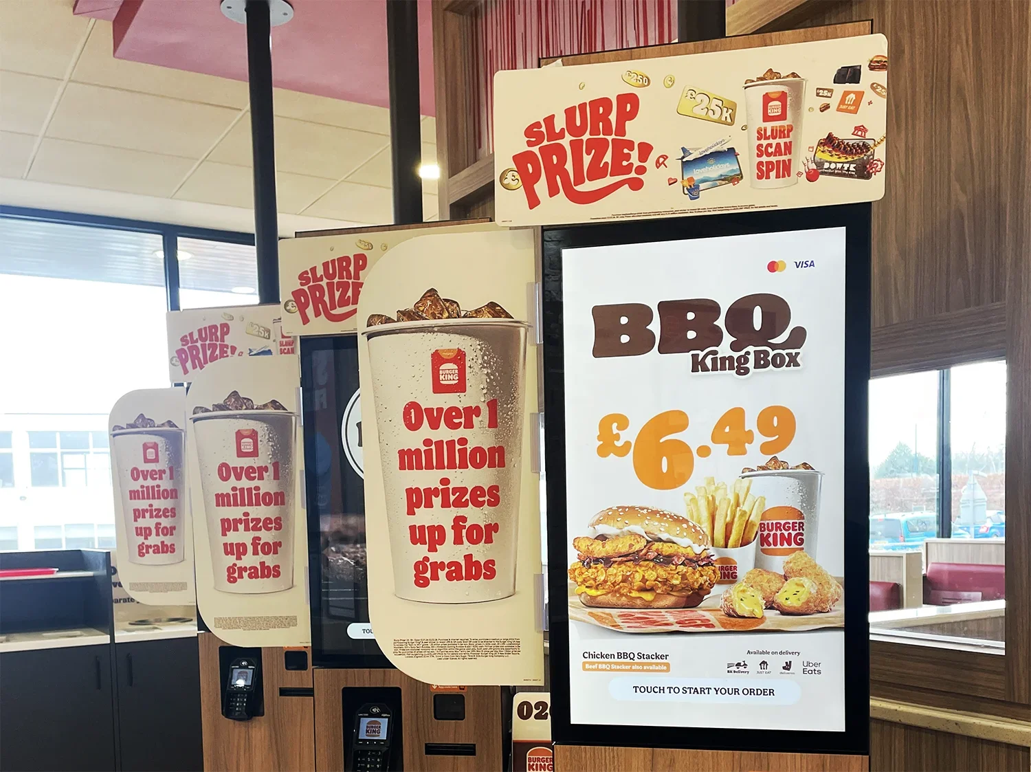 Burger King POS prize giveaway display