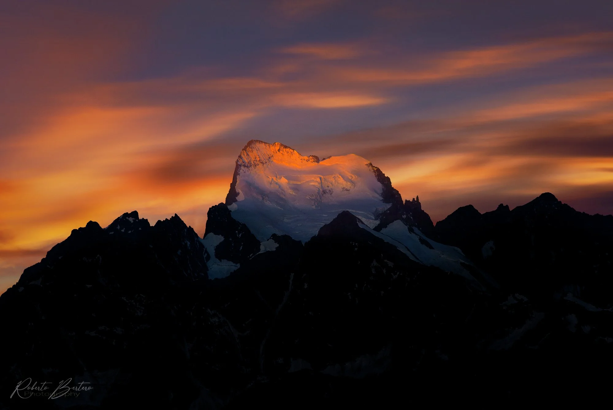Barre des Ecrins at Sunrise