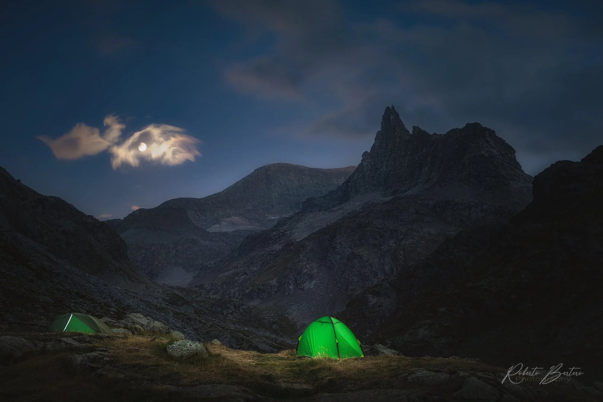 Tents at Moonlight