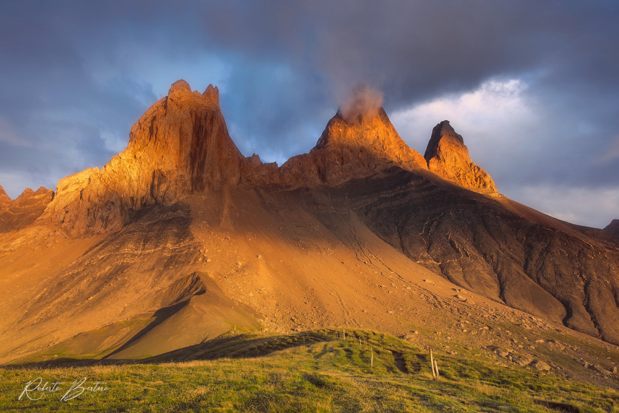Aiguilles d'Arves at Sunset